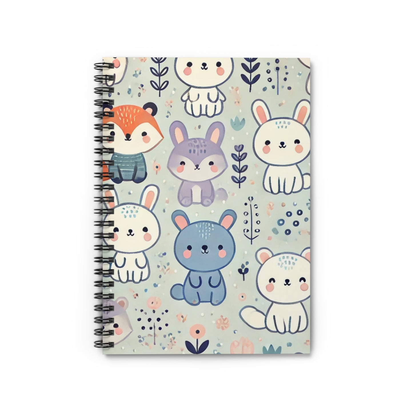 Whimsical Companions - Spiral Notebook - Ruled Line