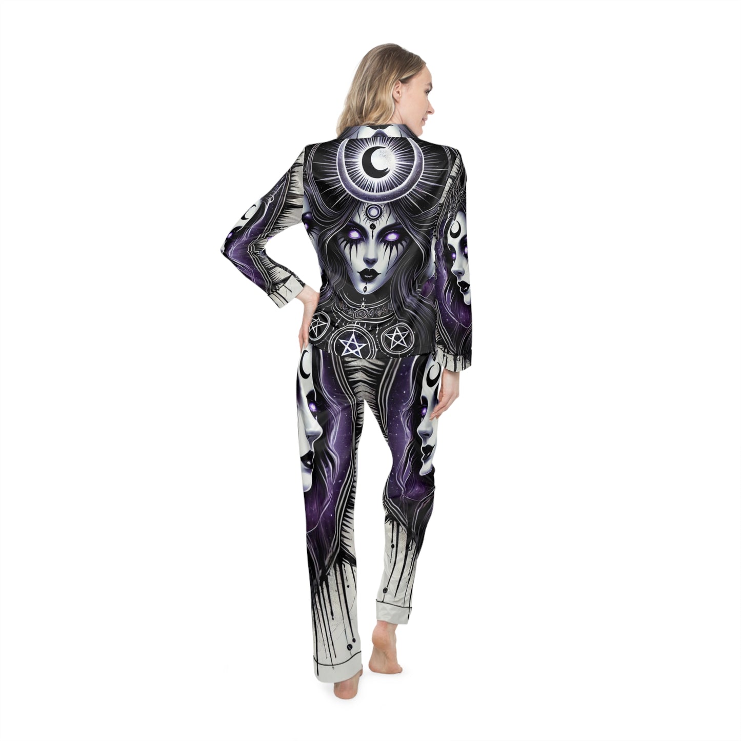 Triple Goddess - Women's Satin Pajamas