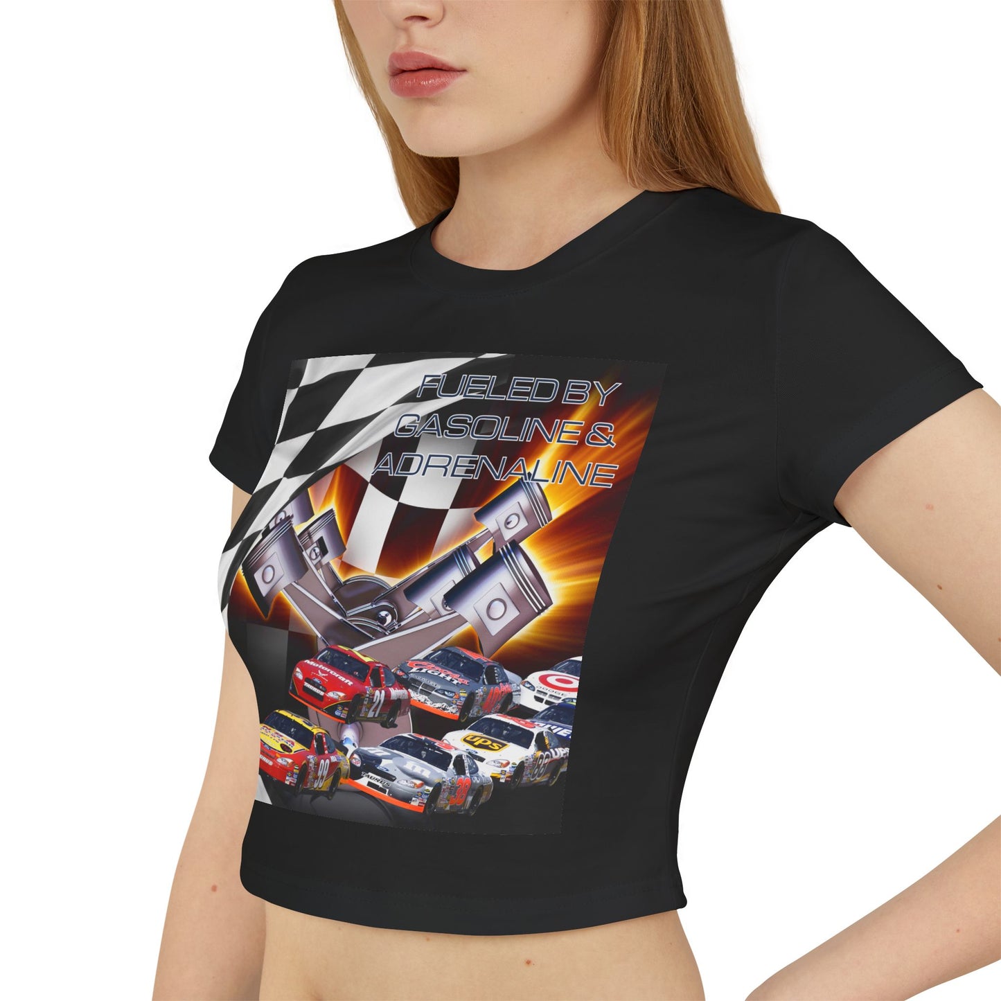 Fueled by Gasoline & Adrenaline - Women's Baby Tee