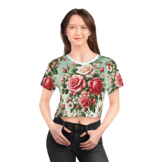 Rose Reverie - Crop Tee