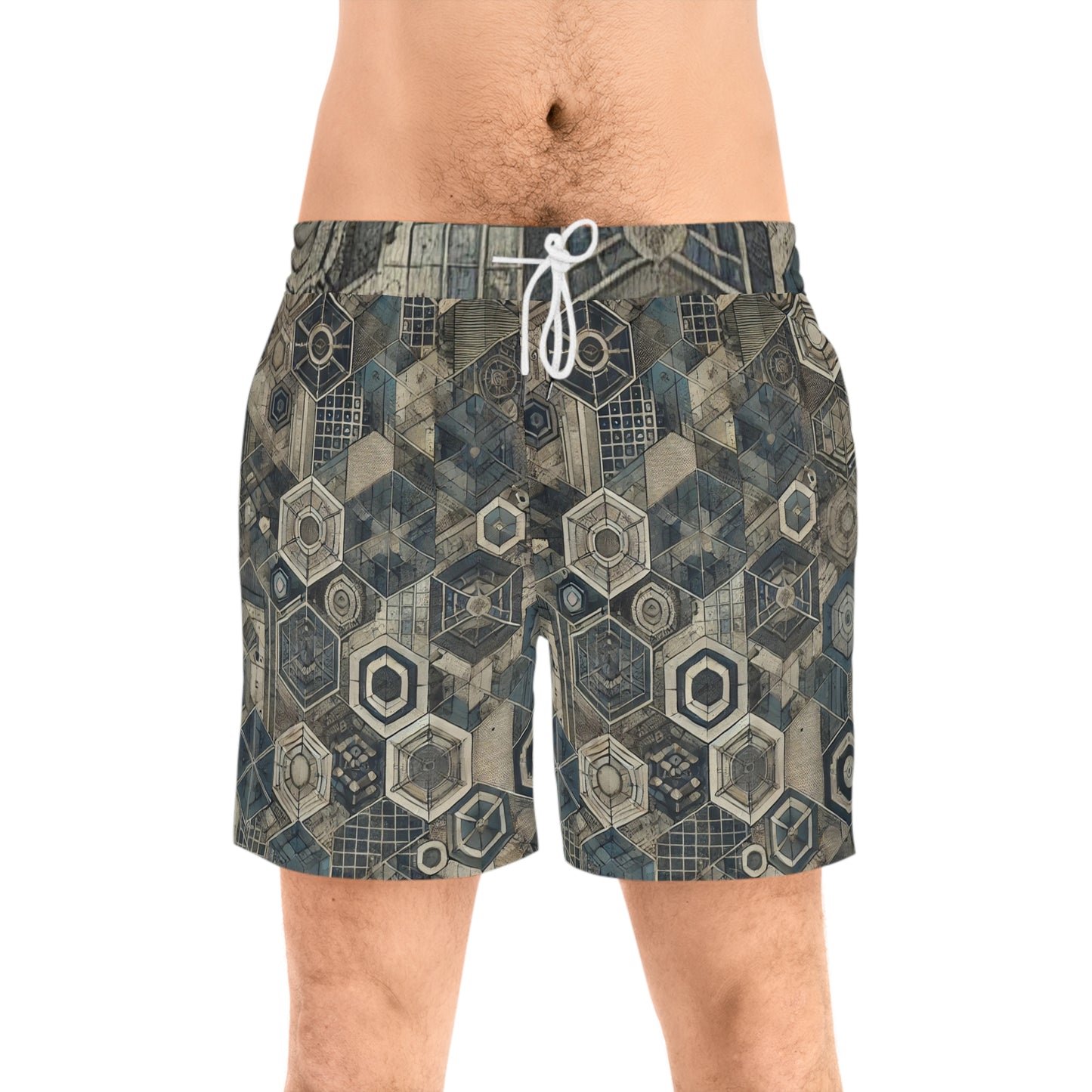 Modern Odyssey - Men's Mid-Length Swim Shorts