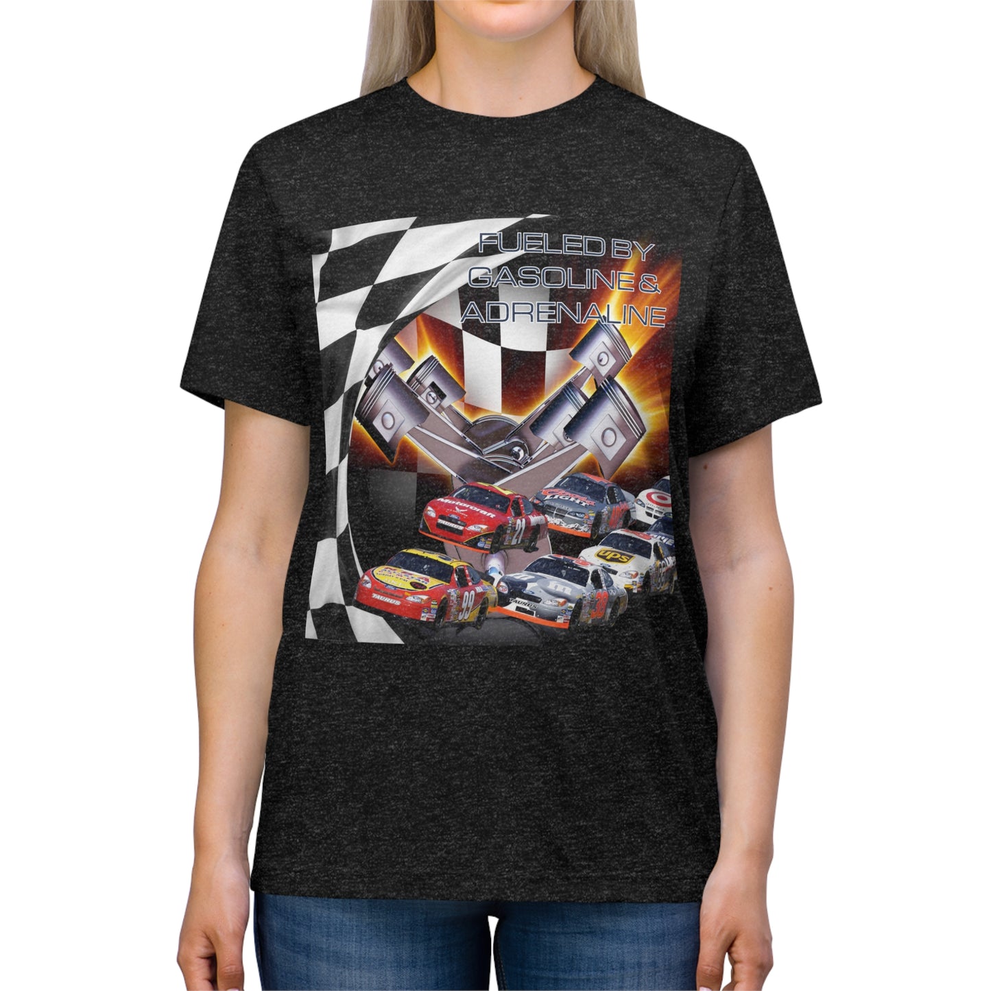 Fueled by Gasoline & Adrenaline - Unisex Triblend Tee T-Shirt