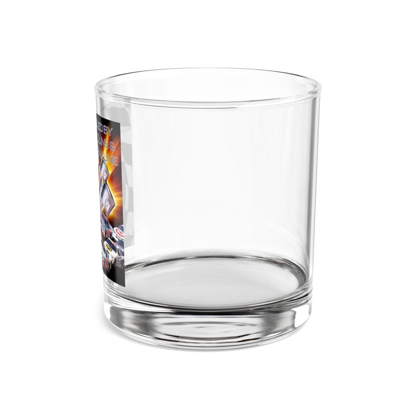 Fueled by Gasoline & Adrenaline - Rocks Glass, 10oz