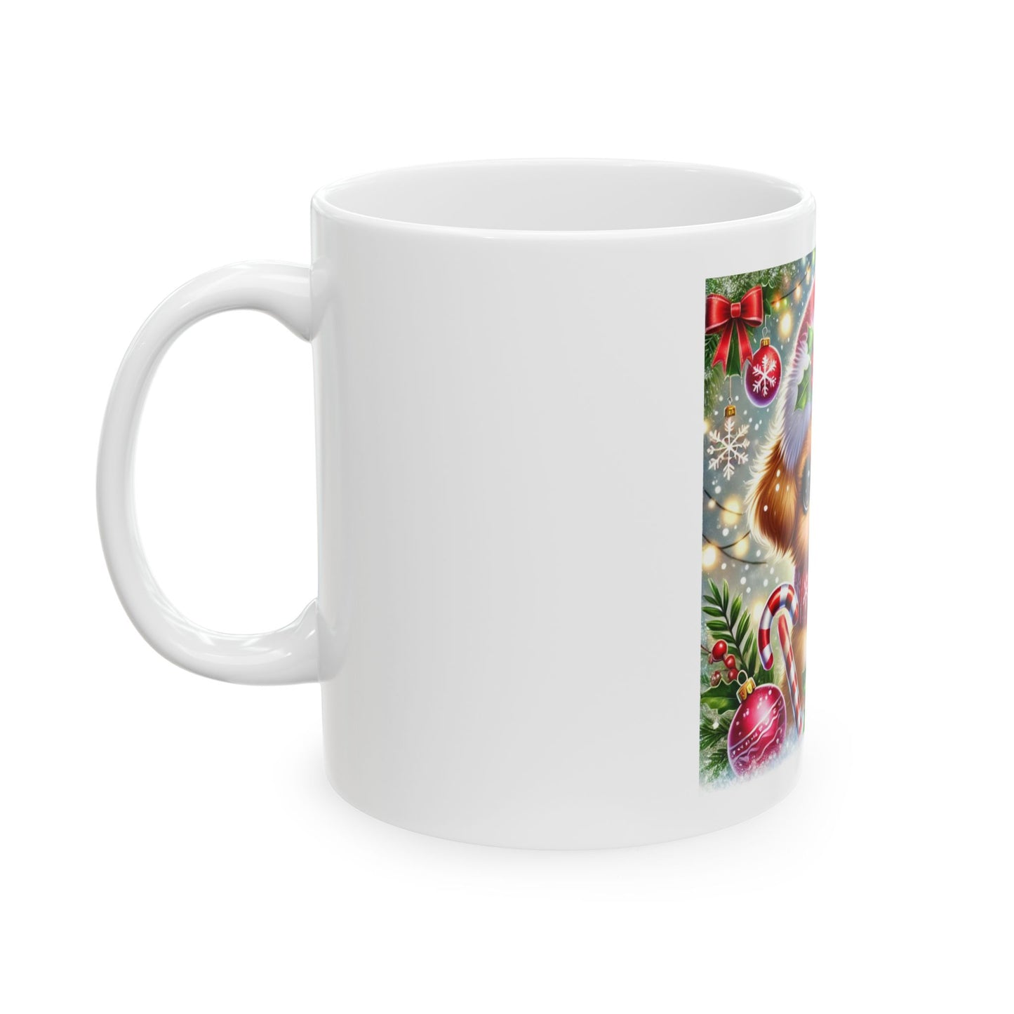 Paws-itively Merry Christmas - Ceramic Mug, (11oz, 15oz)