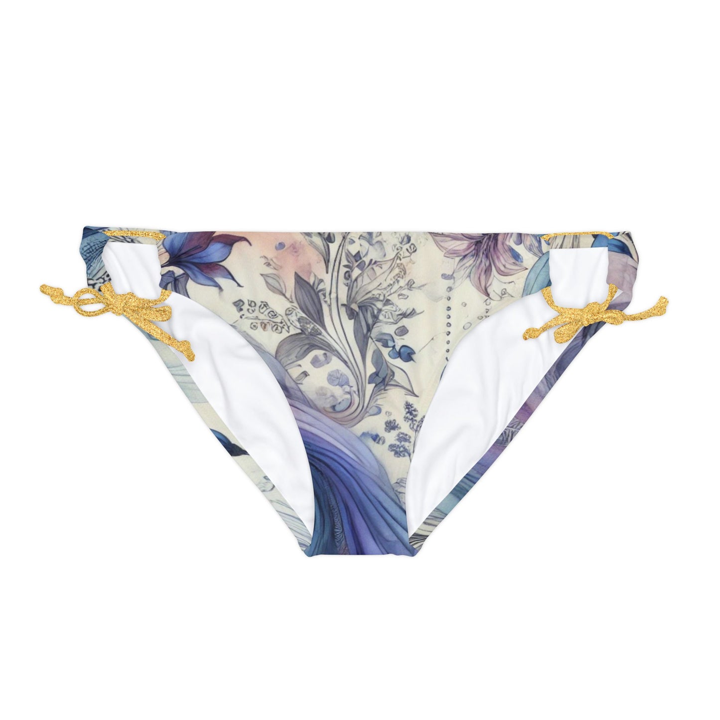 Twilight Bloom - Loop Tie Side Bikini Bottom (AOP)