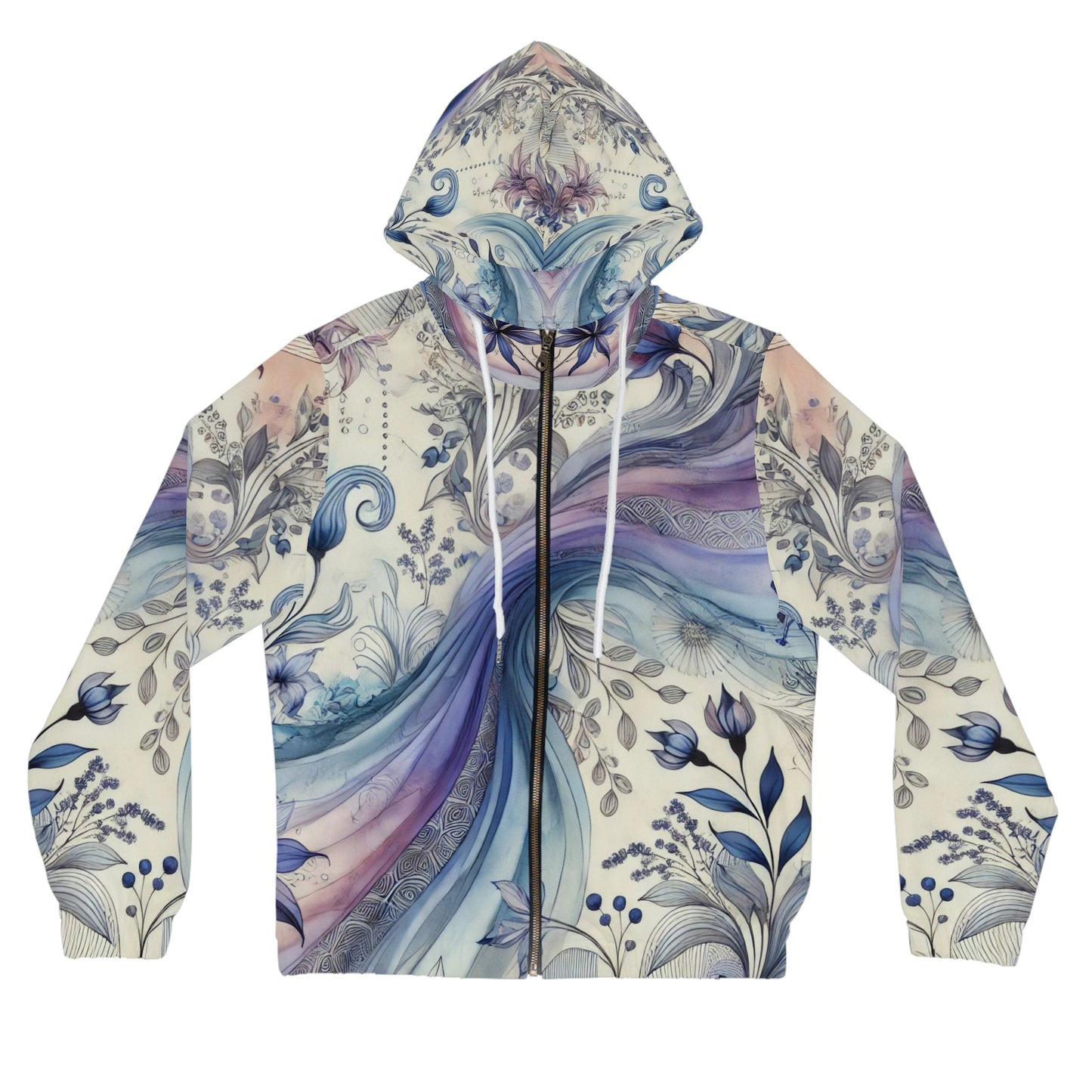 Twilight Bloom - Women’s Full-Zip Hoodie (AOP)