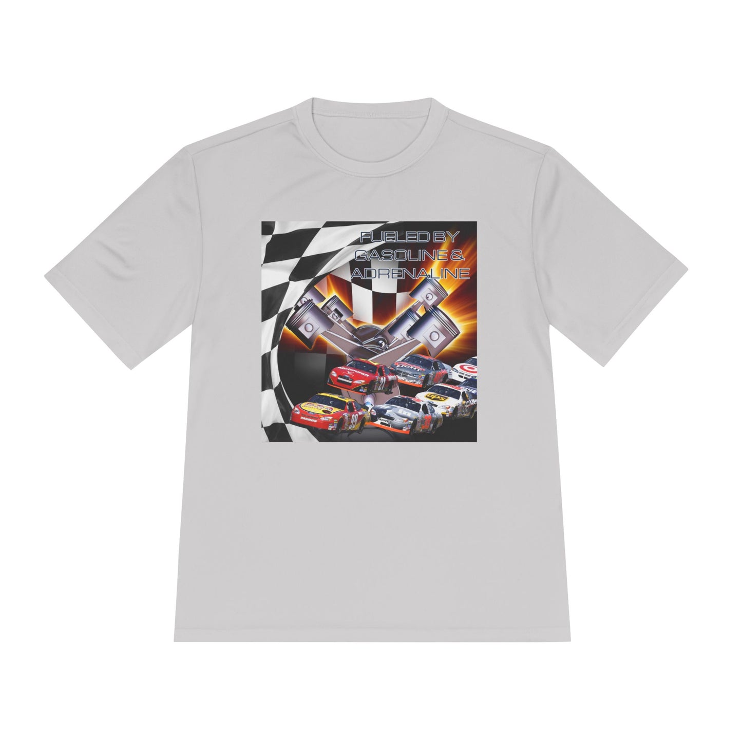 Fueled by Gasoline & Adrenaline - Unisex Moisture Wicking Tee