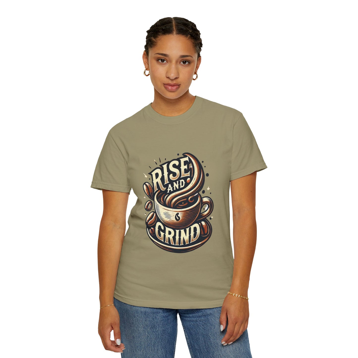 Rise and Grind - Unisex Garment-Dyed T-shirt