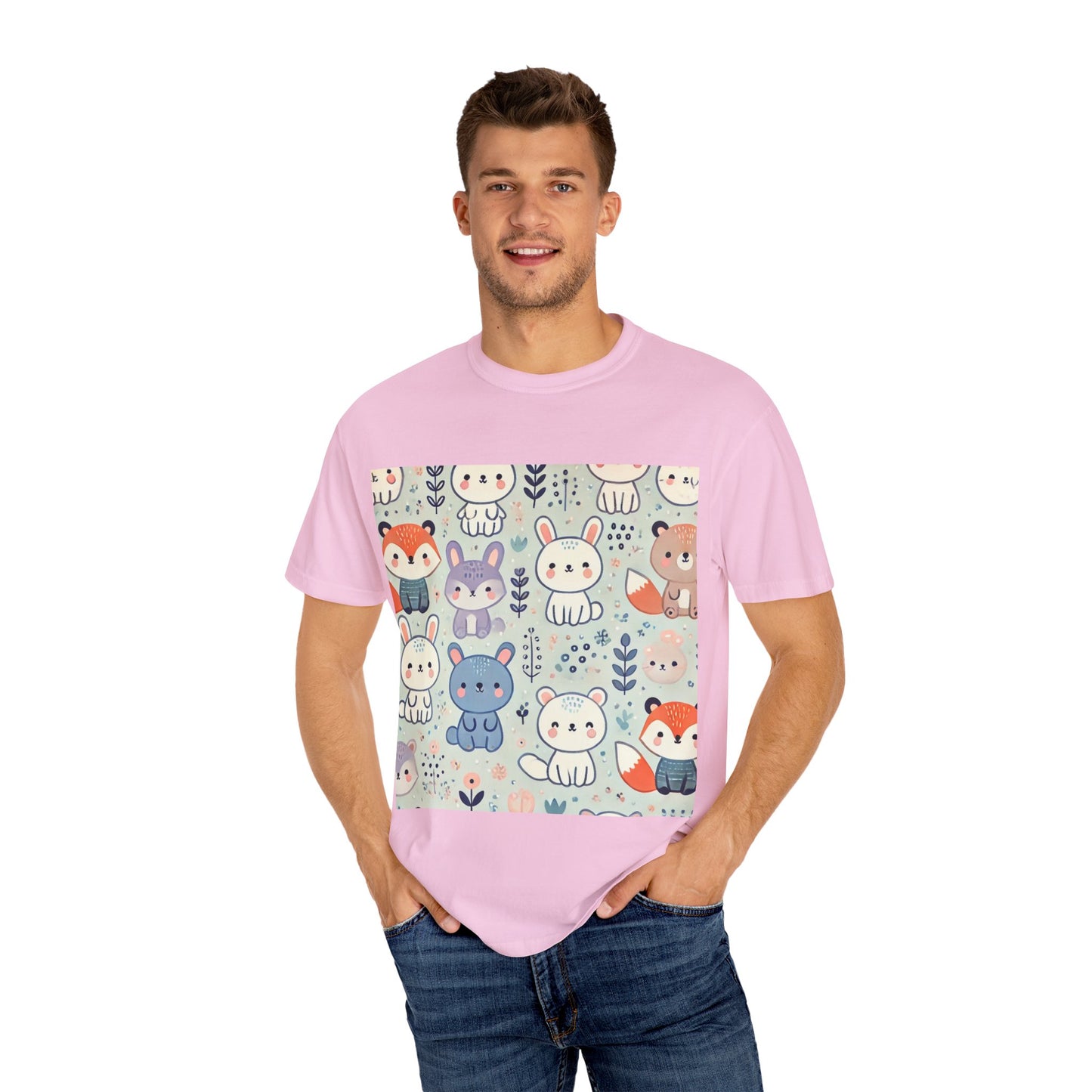 Whimsical Companions - Unisex Garment-Dyed T-shirt