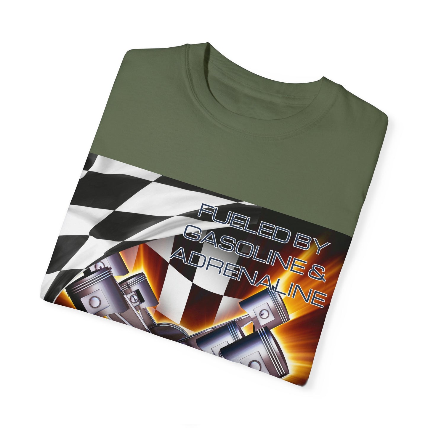 Fueled by Gasoline & Adrenaline - Unisex Garment-Dyed T-shirt