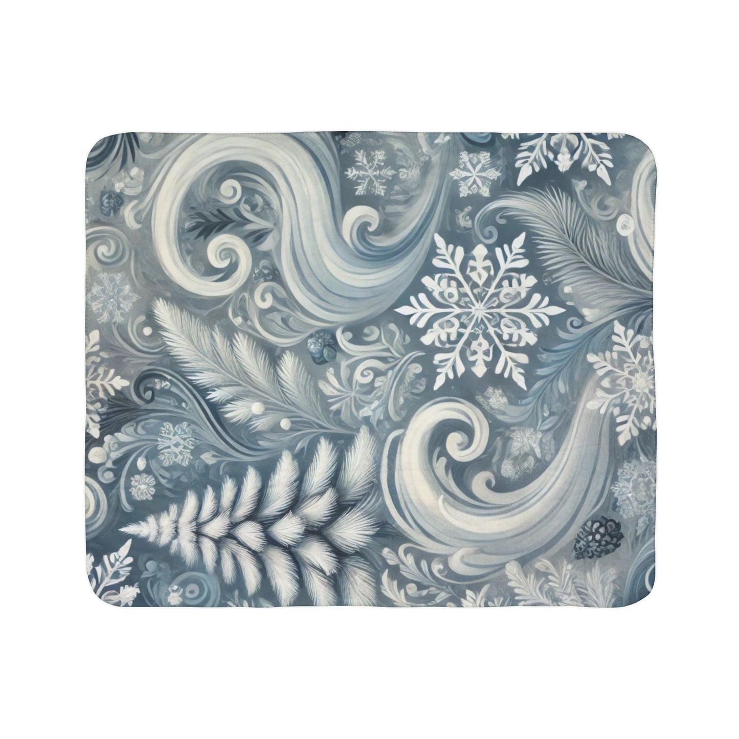 Whispers of Winter - Fleece Sherpa Blanket