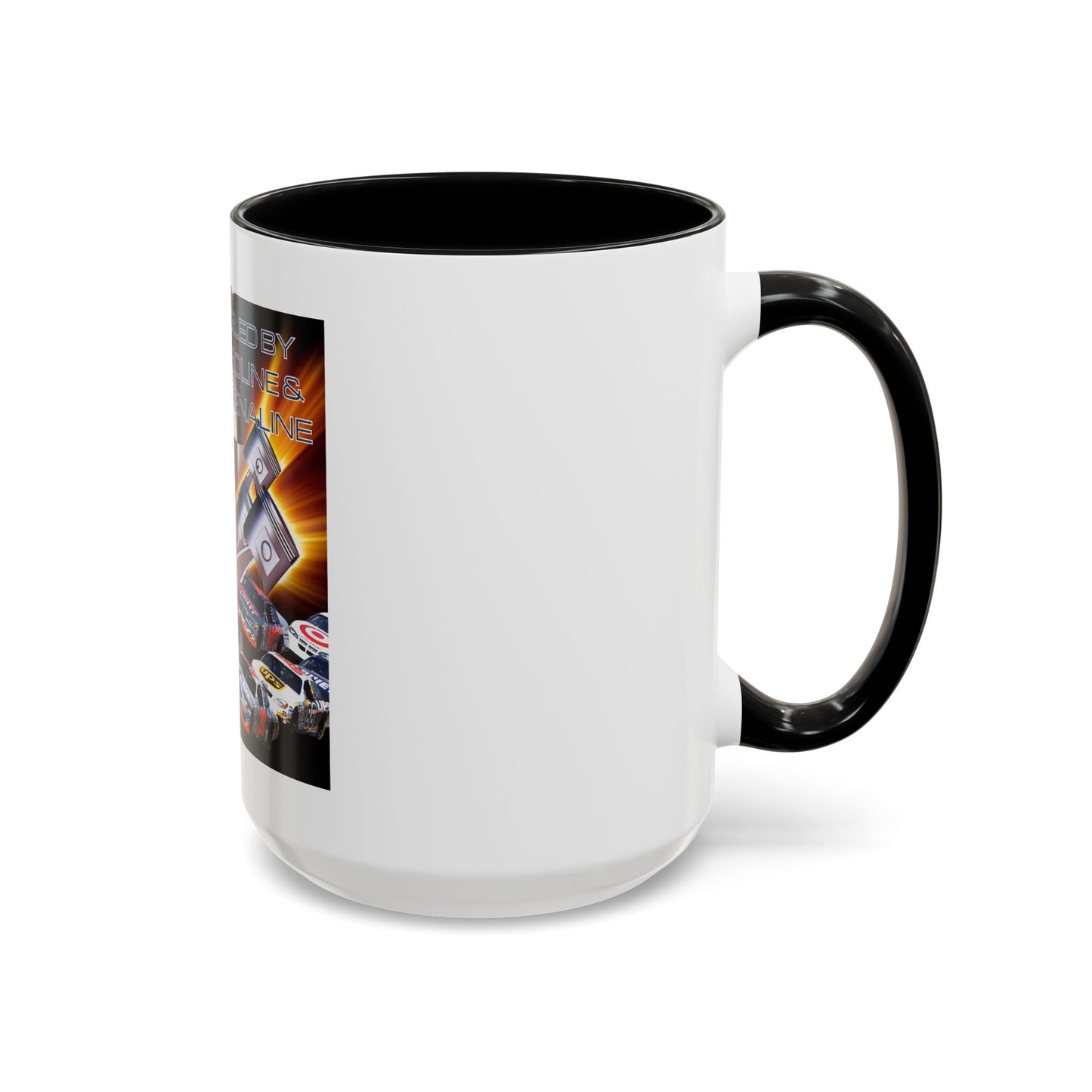 Fueled by Gasoline & Adrenaline - Accent Coffee Mug (11, 15oz)