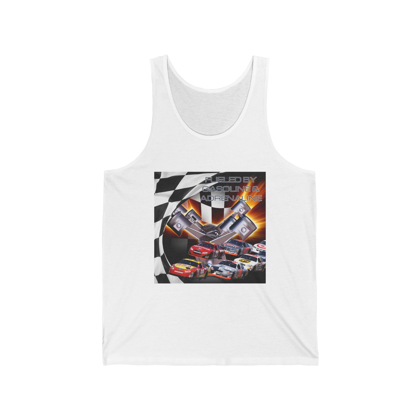 Fueled by Gasoline & Adrenaline - Unisex Jersey Tank