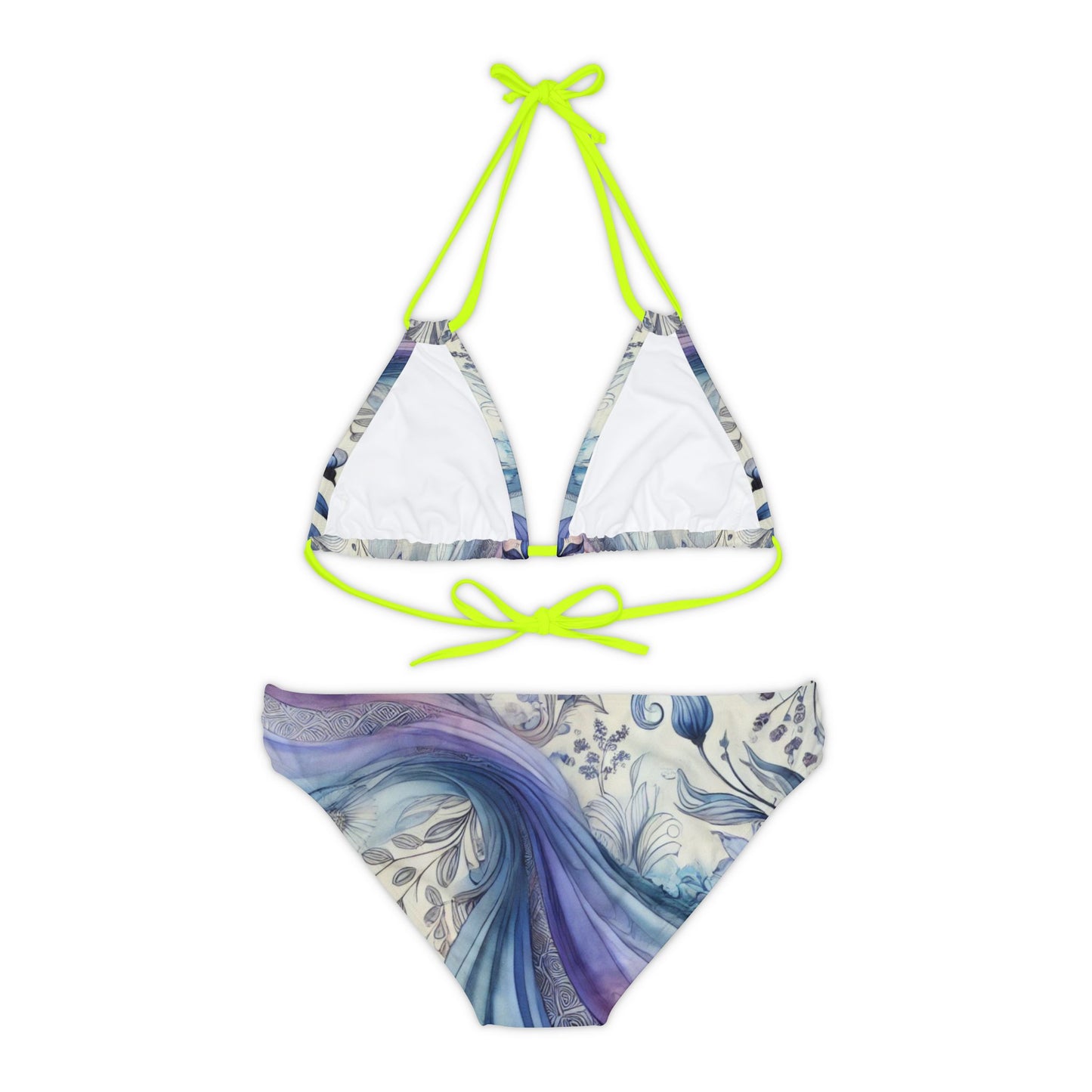 Twilight Bloom - Strappy Bikini Set (AOP)