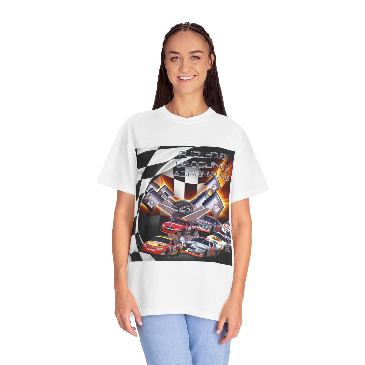 Fueled by Gasoline & Adrenaline - Unisex Garment-Dyed T-shirt