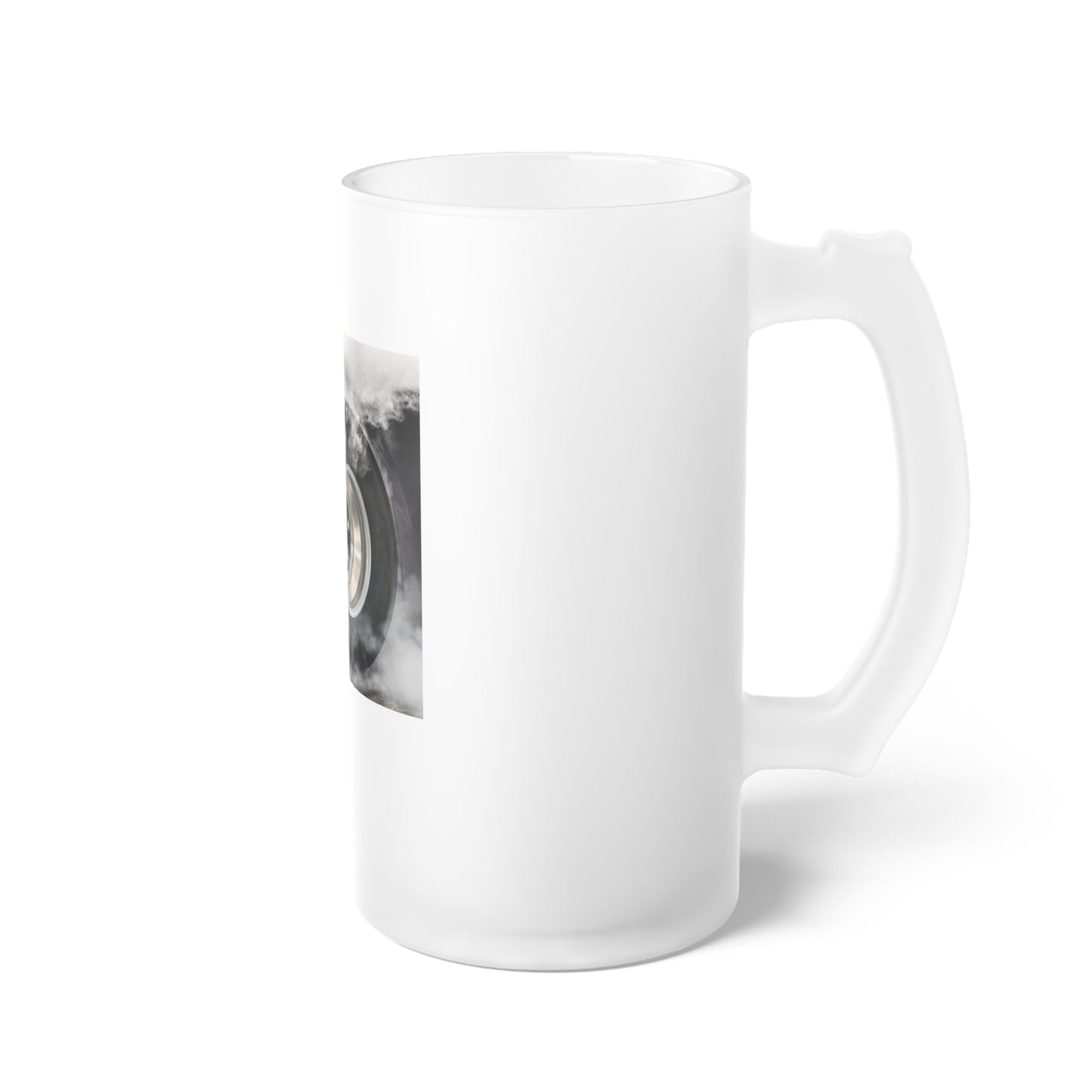 Burnouts Are My Cardio - Frosted Glass Beer Mug