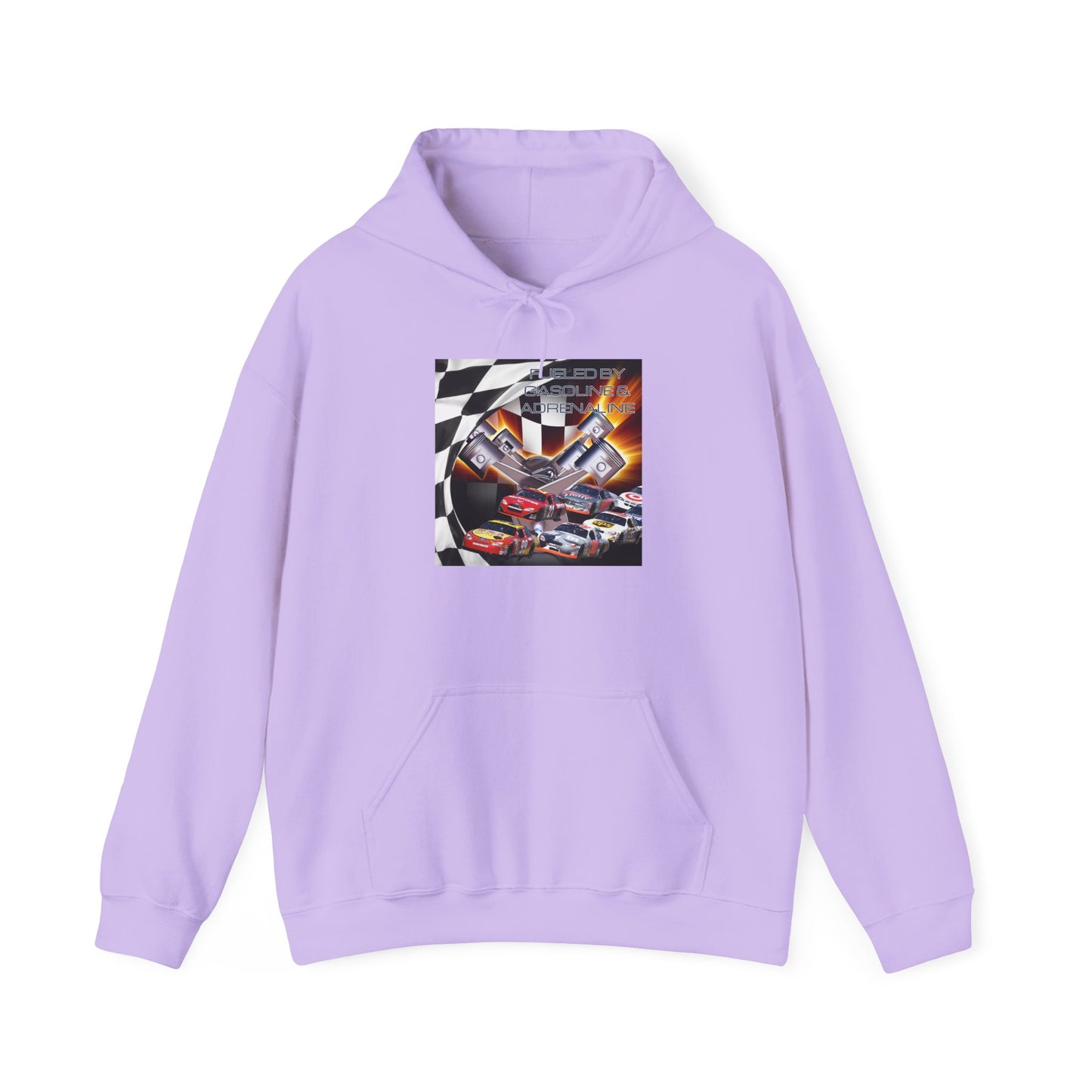 Fueled by Gasoline & Adrenaline - Unisex Heavy Blend™ Hooded Sweatshirt