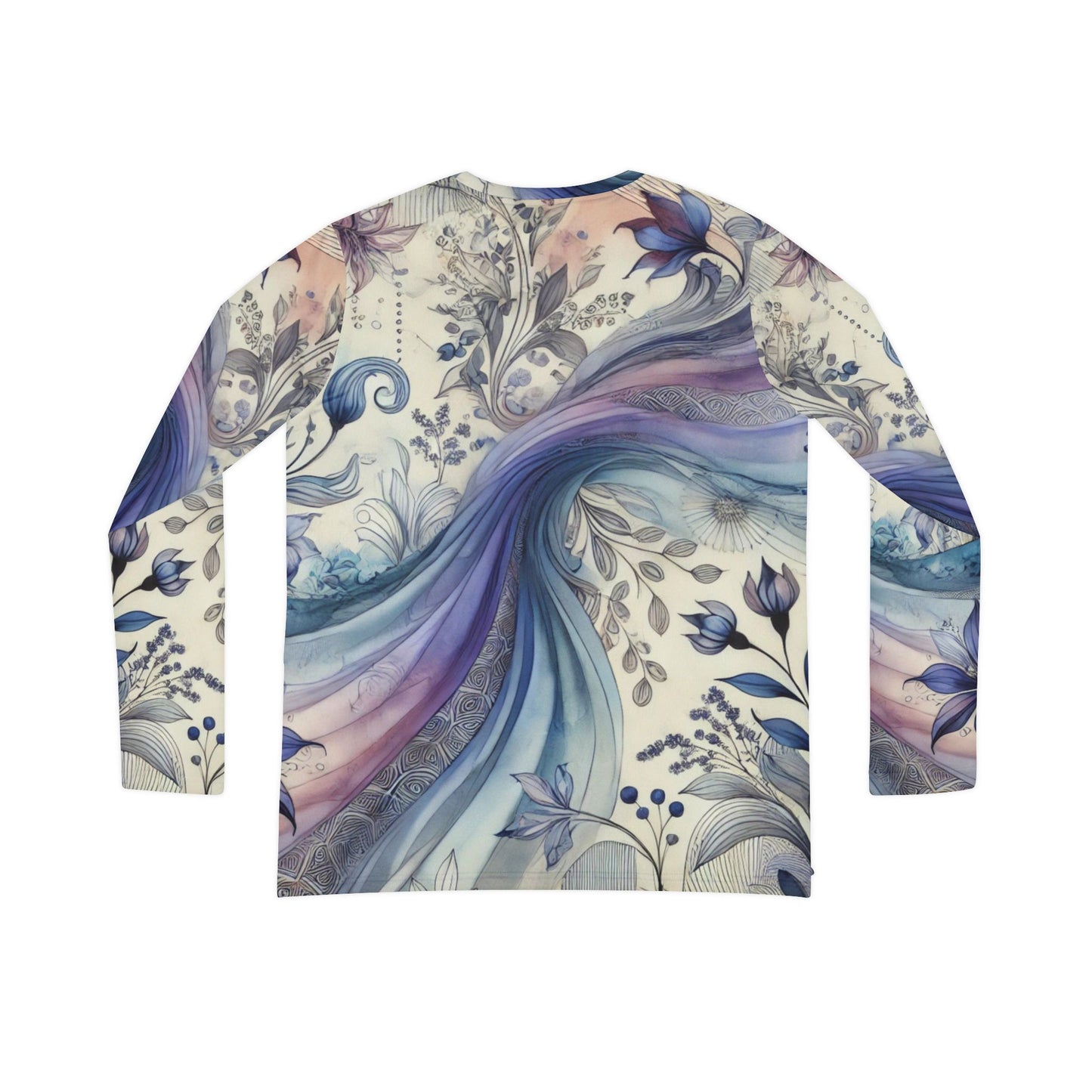 Twilight Bloom - V-neck Shirt  Women's Long Sleeve