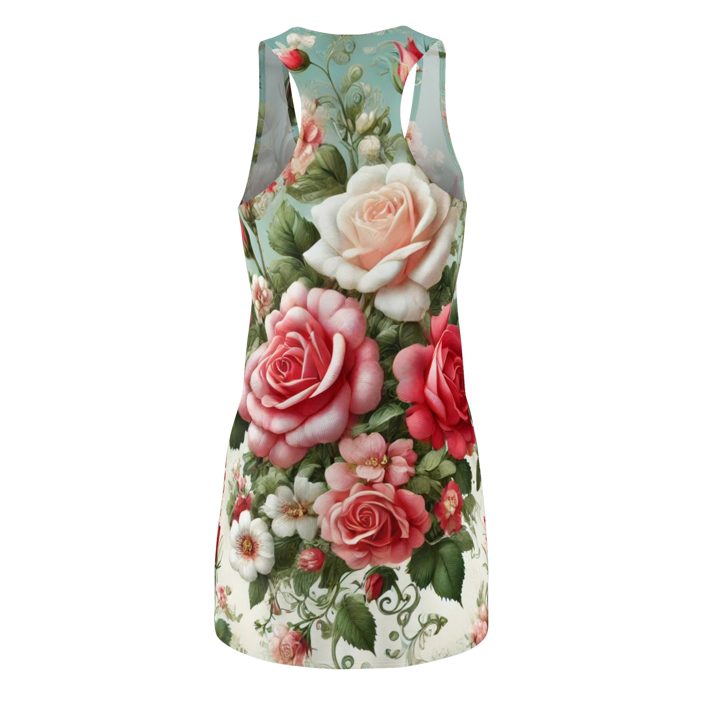 Rose Reverie - Women's Cut & Sew Racerback Dress