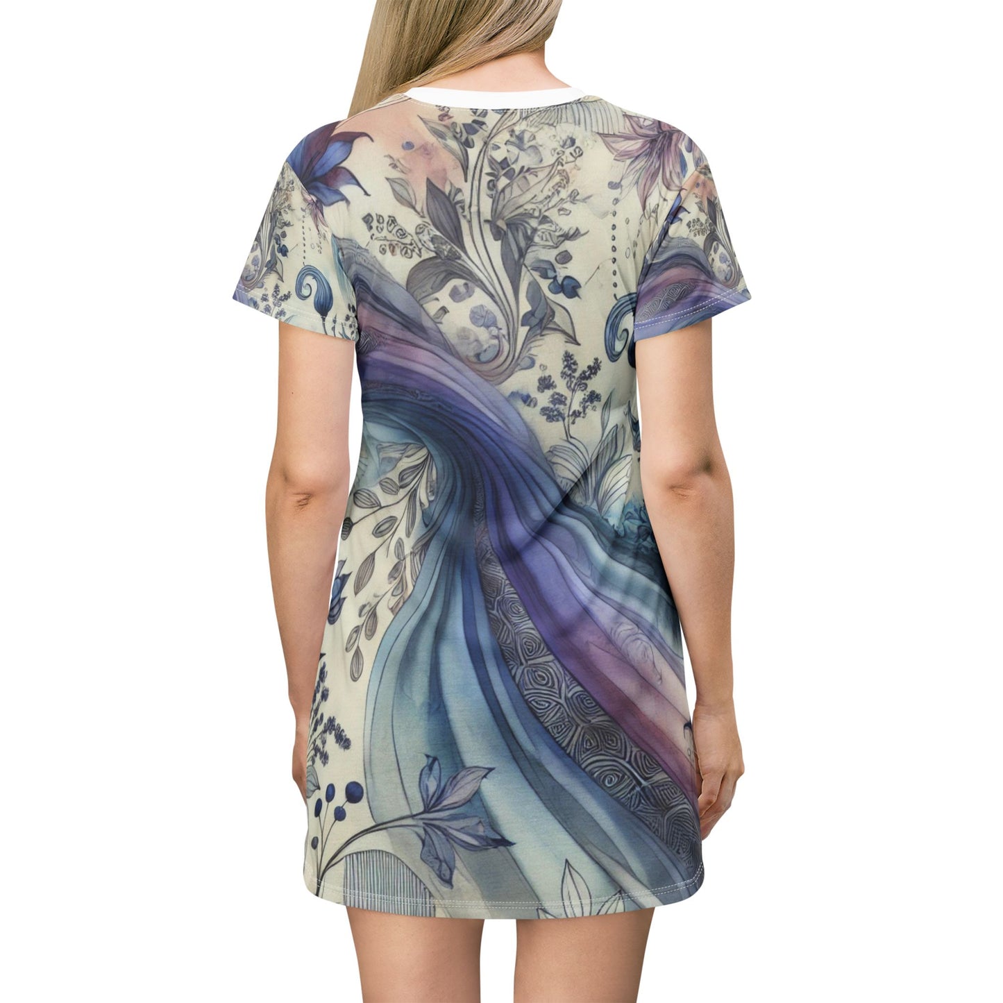 Twilight Bloom - T-Shirt Dress