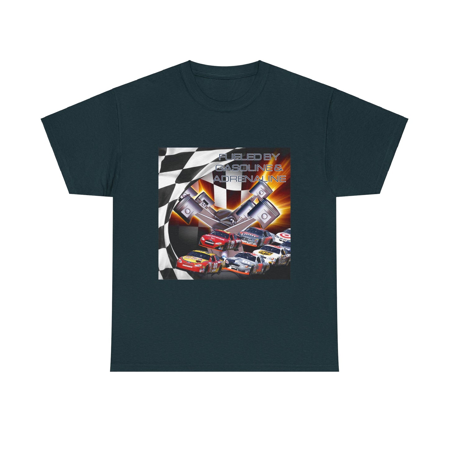 Fueled by Gasoline & Adrenaline - Unisex Heavy Cotton Tee T-Shirt