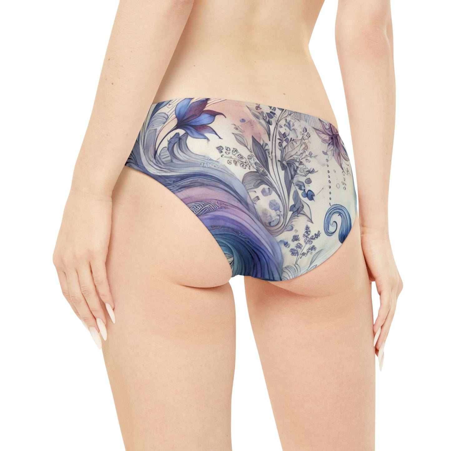 Twilight Bloom - Loop Tie Side Bikini Bottom (AOP)