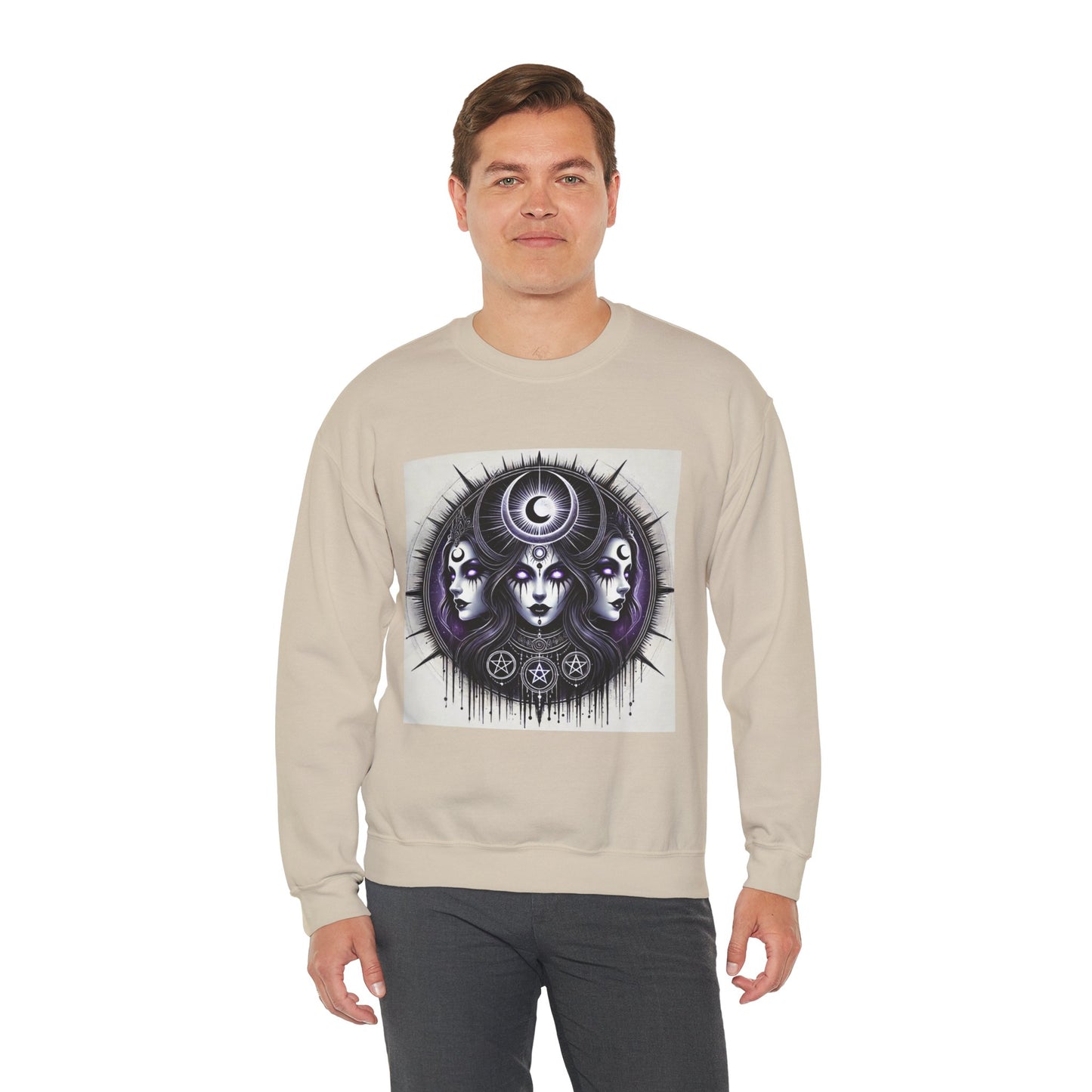 Triple Goddess - Unisex Heavy Blend Crewneck Sweatshirt