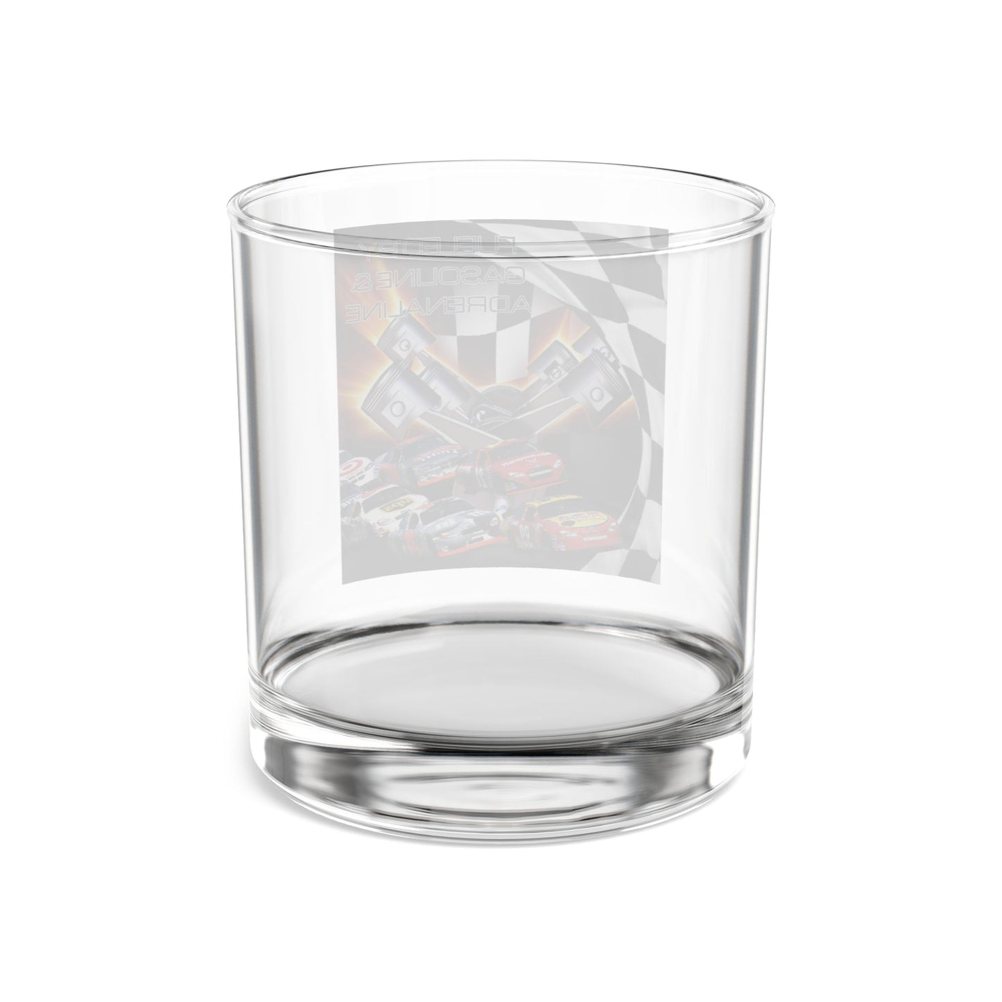 Fueled by Gasoline & Adrenaline - Rocks Glass, 10oz