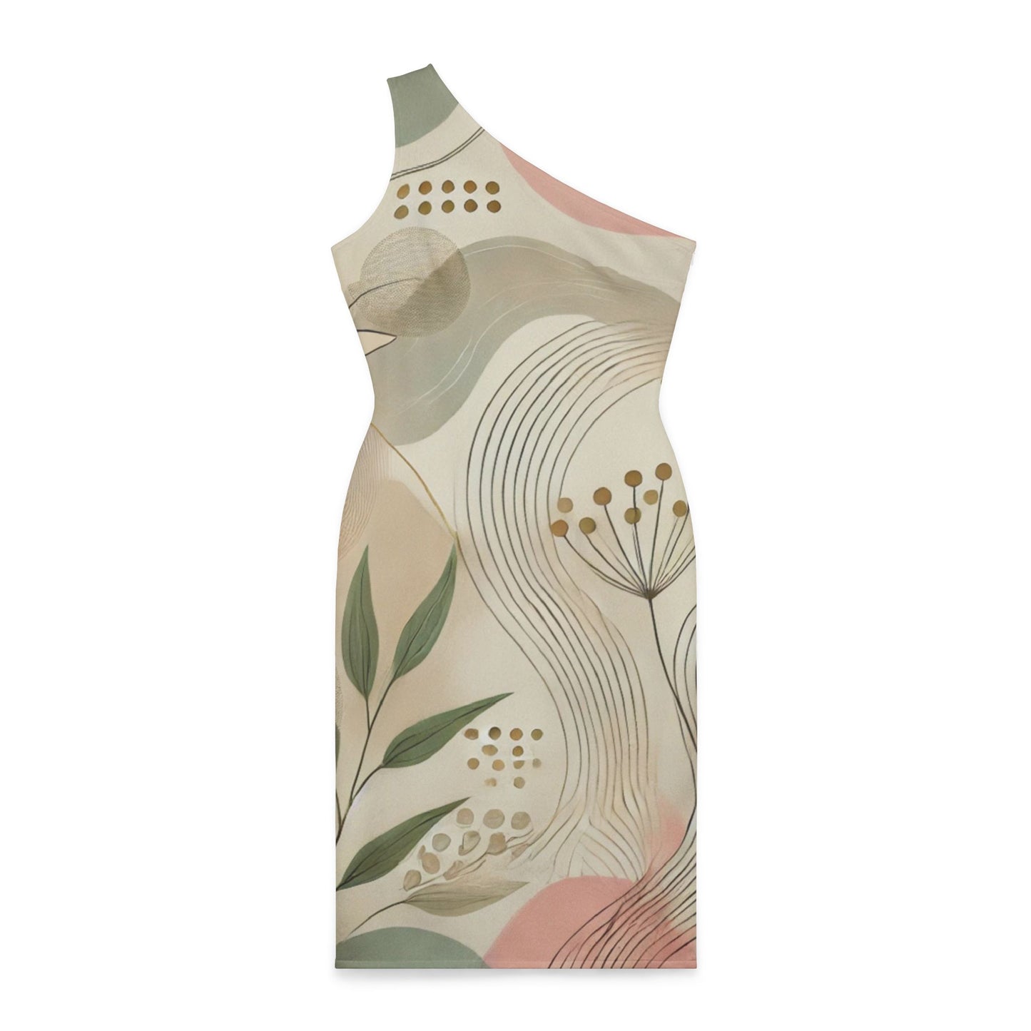 Botanical Breeze - Shoulder Dress (AOP)