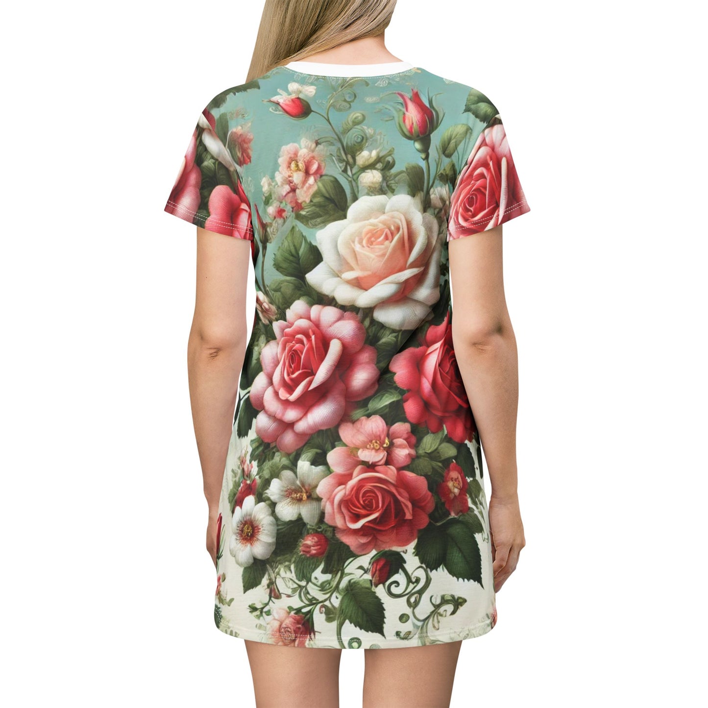 Rose Reverie - T-Shirt Dress (AOP)