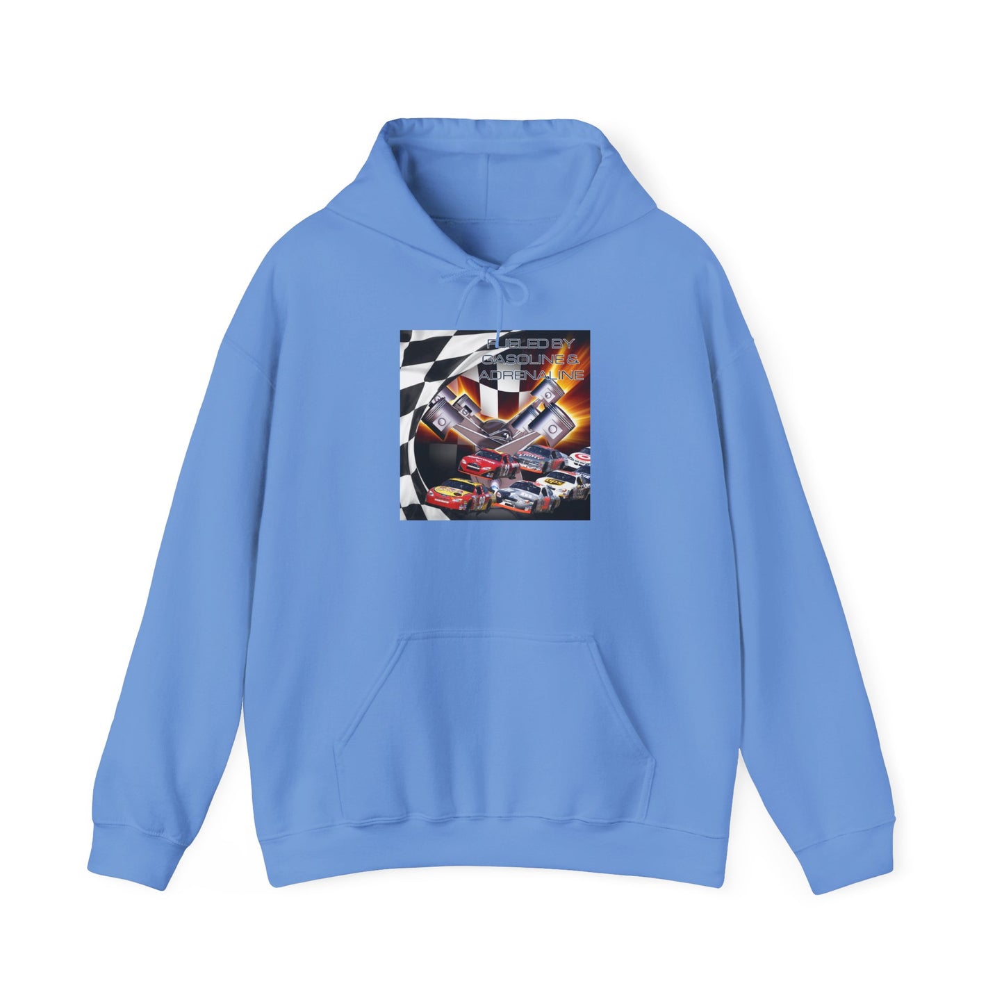 Fueled by Gasoline & Adrenaline - Unisex Heavy Blend™ Hooded Sweatshirt