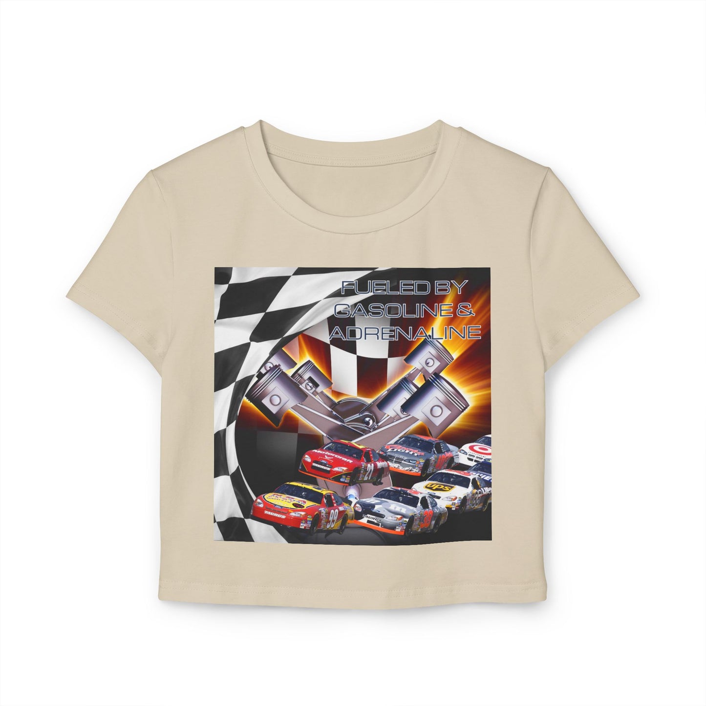 Fueled by Gasoline & Adrenaline - Women's Baby Tee