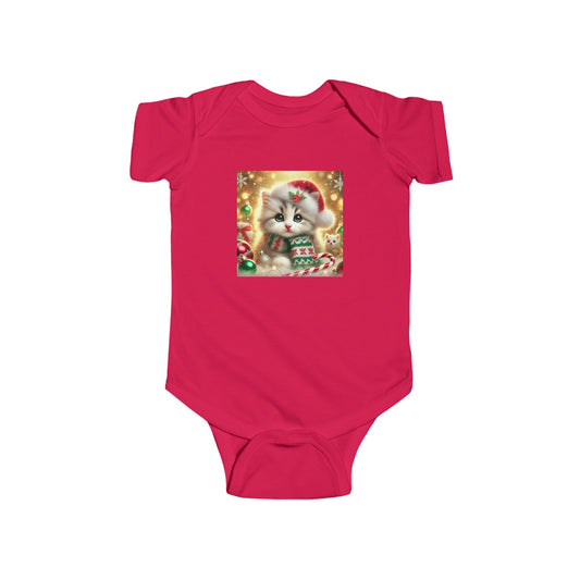 Purr-fectly Merry Christmas - Infant Fine Jersey Bodysuit