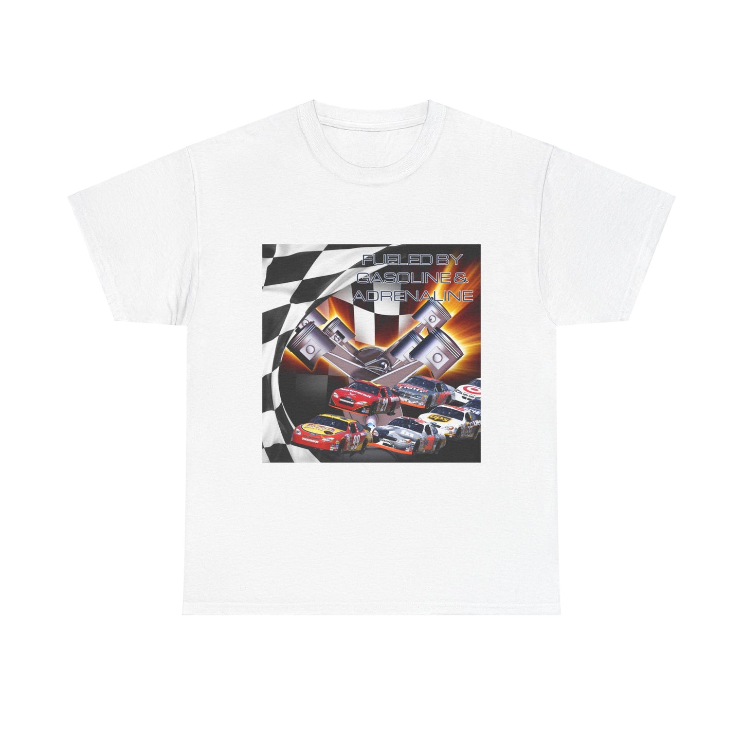 Fueled by Gasoline & Adrenaline - Unisex Heavy Cotton Tee T-Shirt