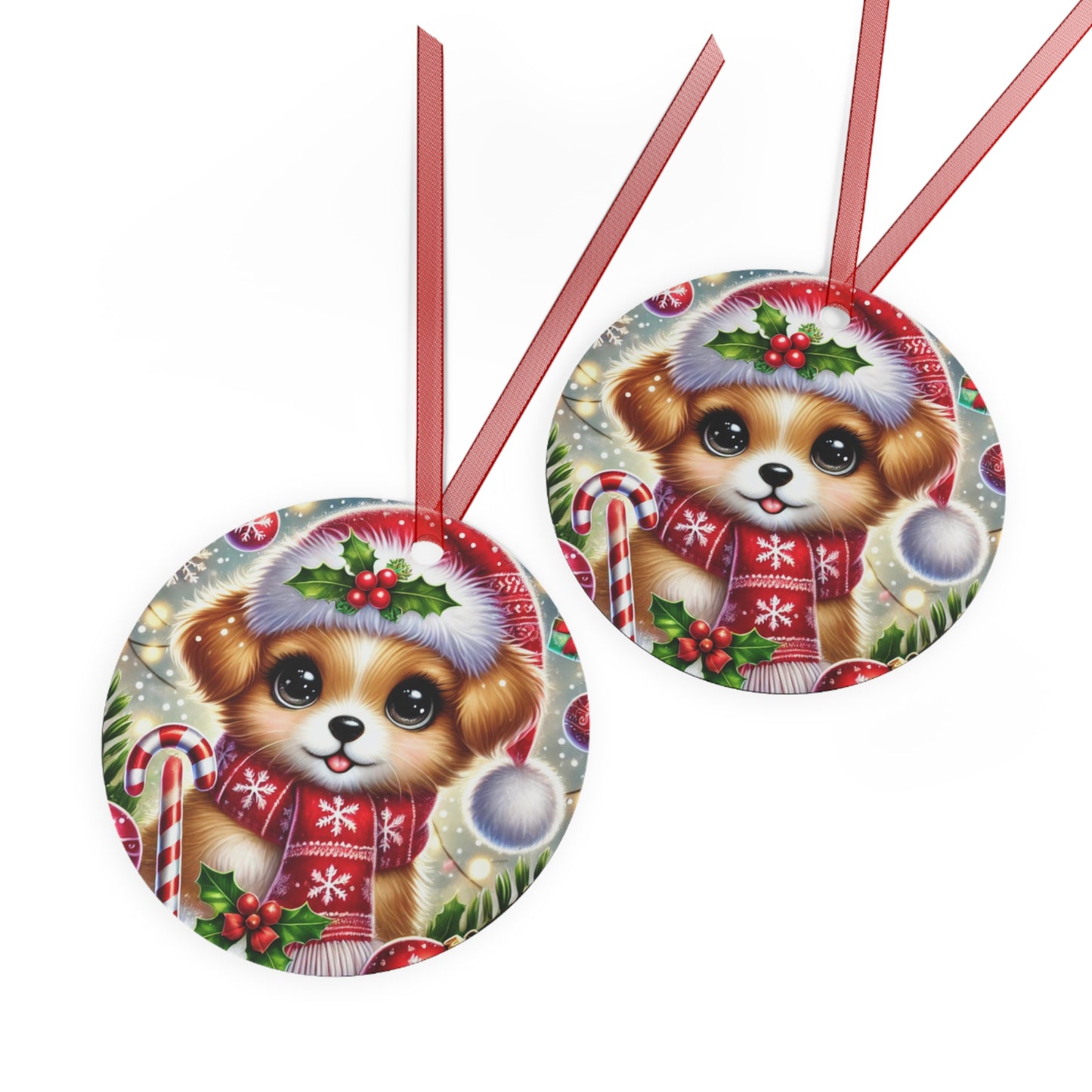 Paws-itively Merry Christmas - Metal Ornaments