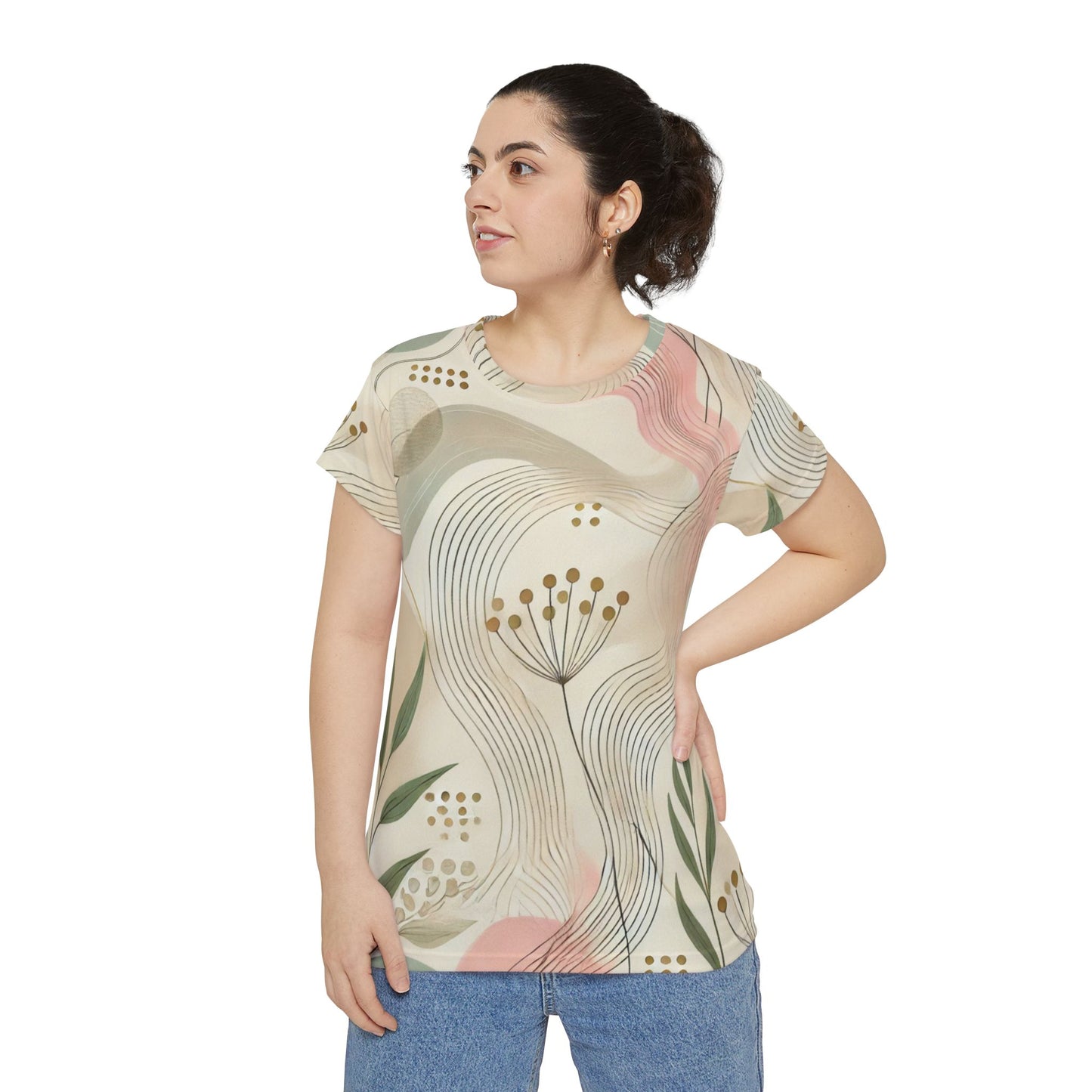 Botanical Breeze - Women's Short Sleeve Shirt (AOP)