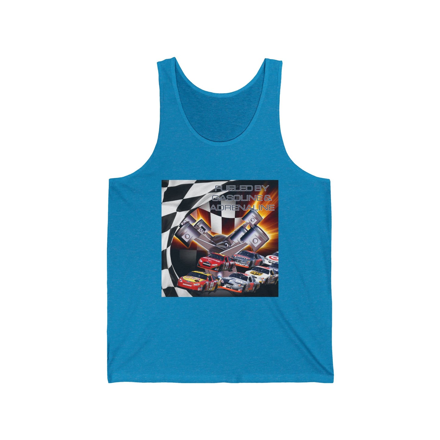 Fueled by Gasoline & Adrenaline - Unisex Jersey Tank