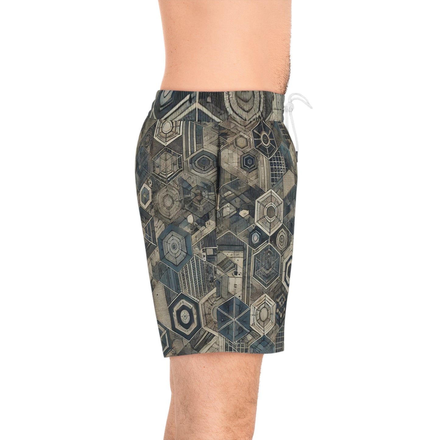 Modern Odyssey - Men's Mid-Length Swim Shorts