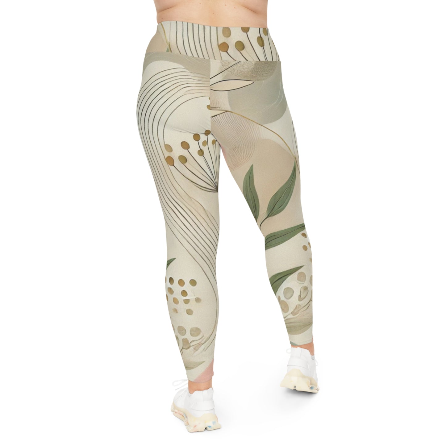 Botanical Breeze - Plus Size Leggings (AOP)