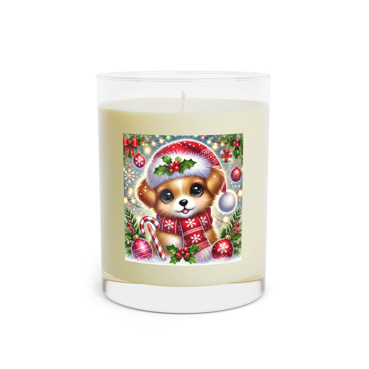 Paws-itively Merry Christmas - Scented Candle - Full Glass, 11oz