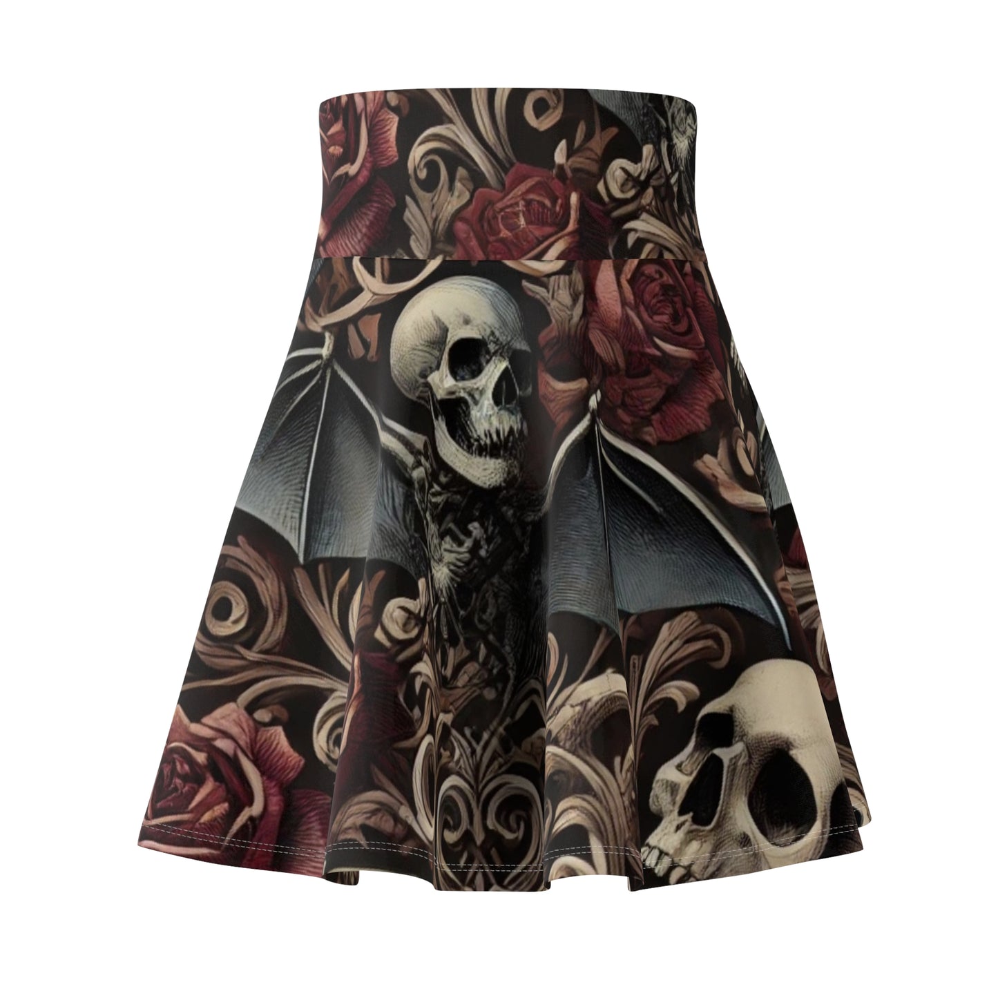 Nocturnal Elegy - Women's Skater Skirt (AOP)