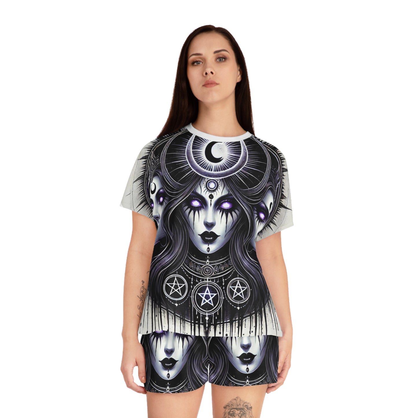 Triple Goddess - Women's Short Pajama Set