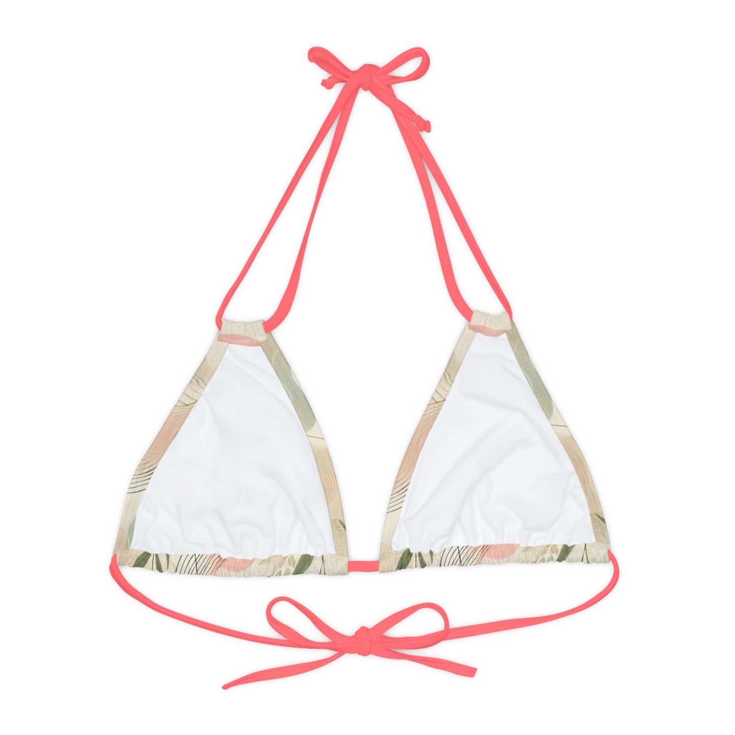 Botanical Breeze - Strappy Triangle Bikini Top (AOP)