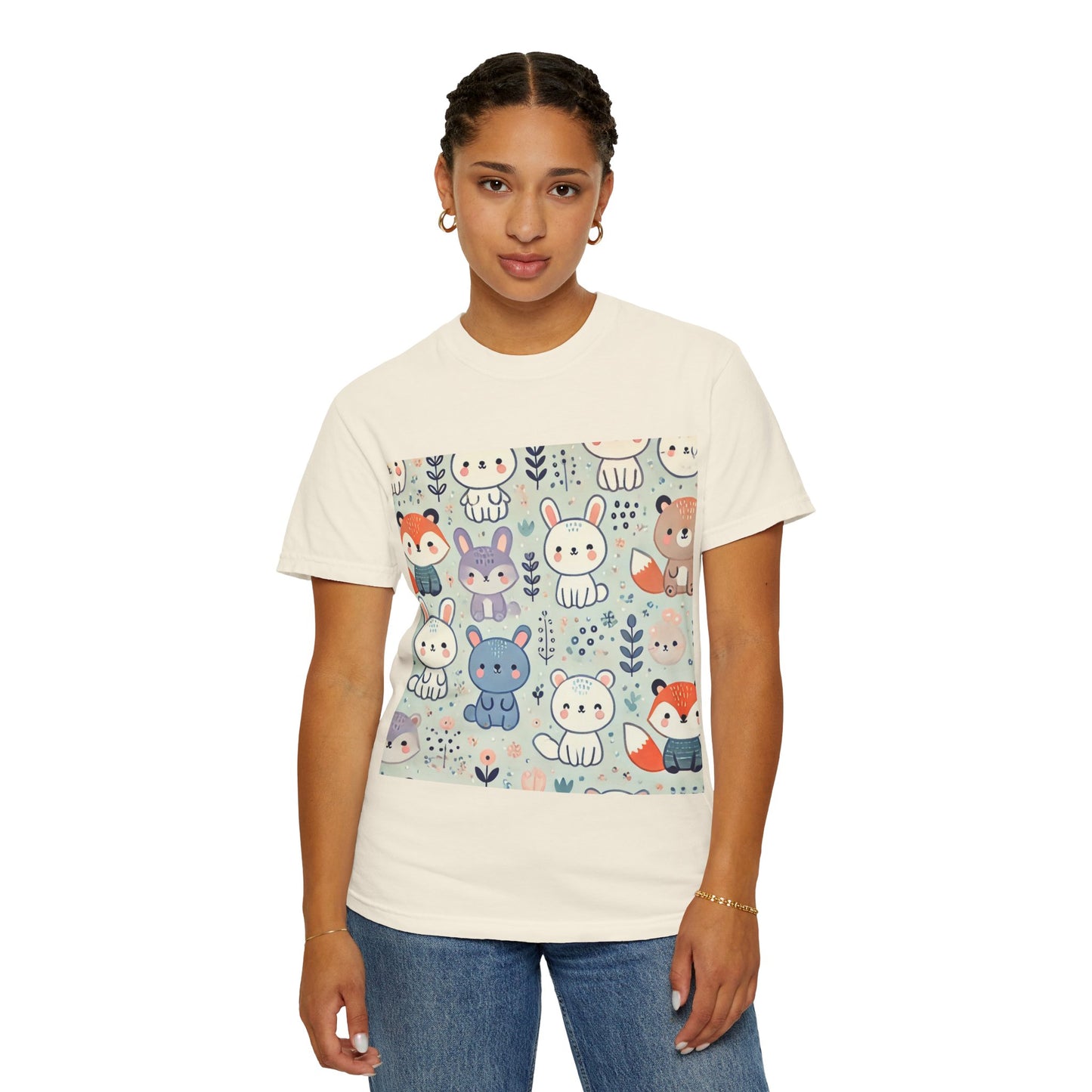 Whimsical Companions - Unisex Garment-Dyed T-shirt