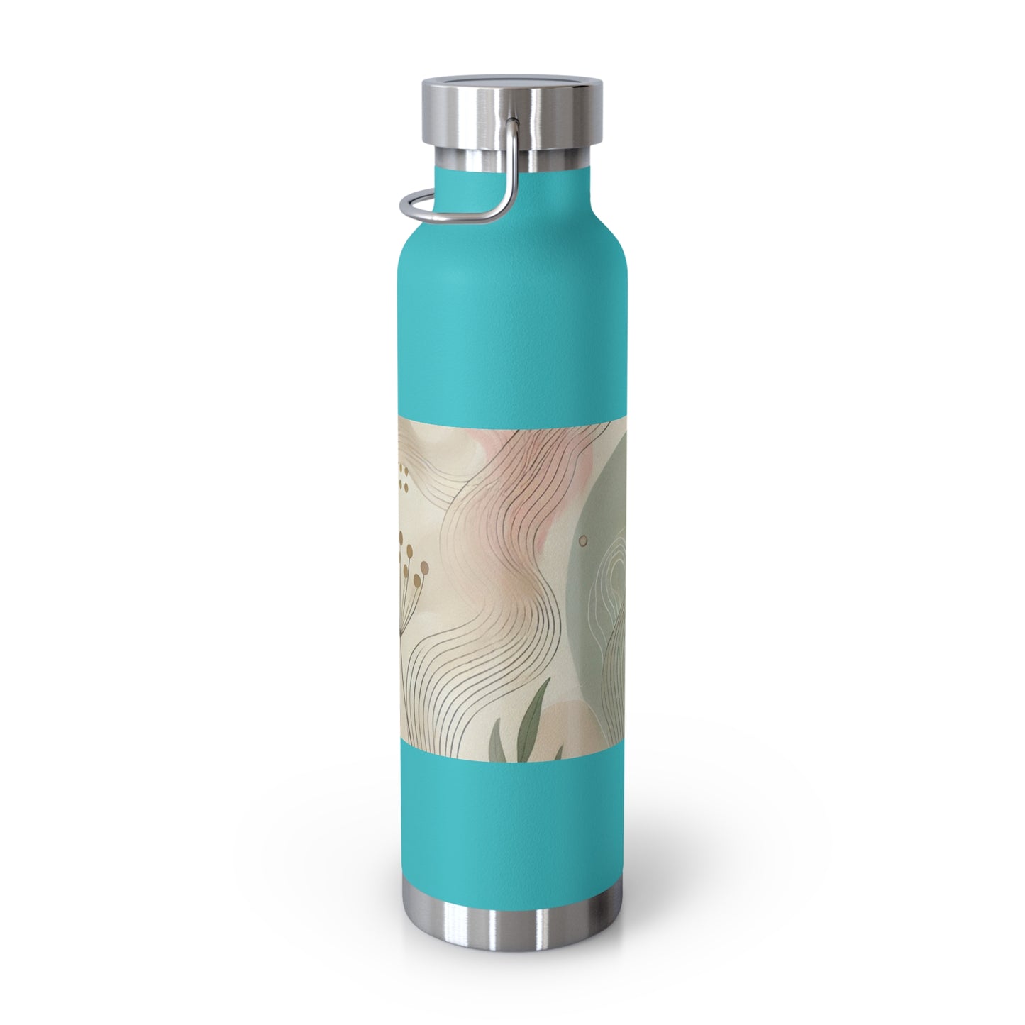 Botanical Breeze - Copper Vacuum Insulated Bottle, 22oz