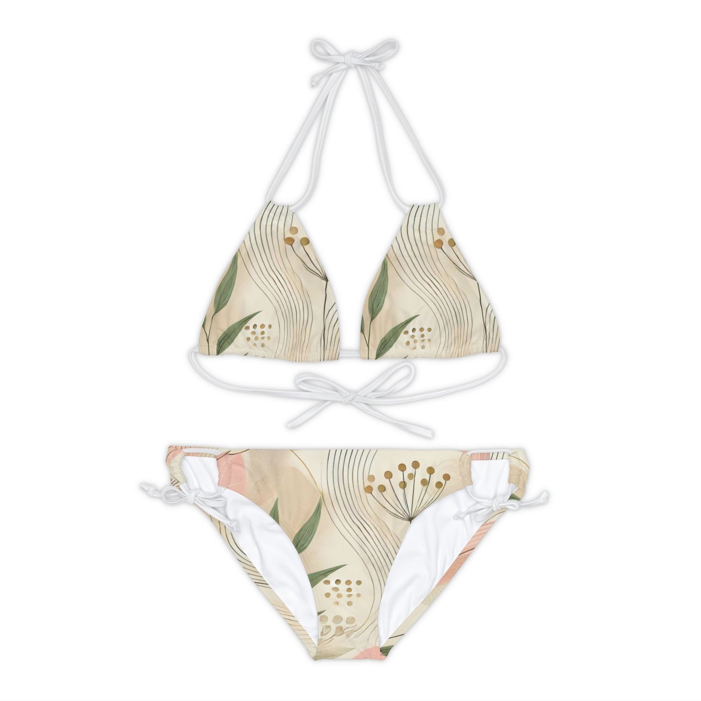 Botanical Breeze - Strappy Bikini Set (AOP)