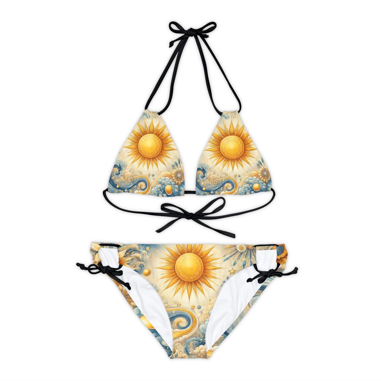 Celestial Radiance - Strappy Bikini Set