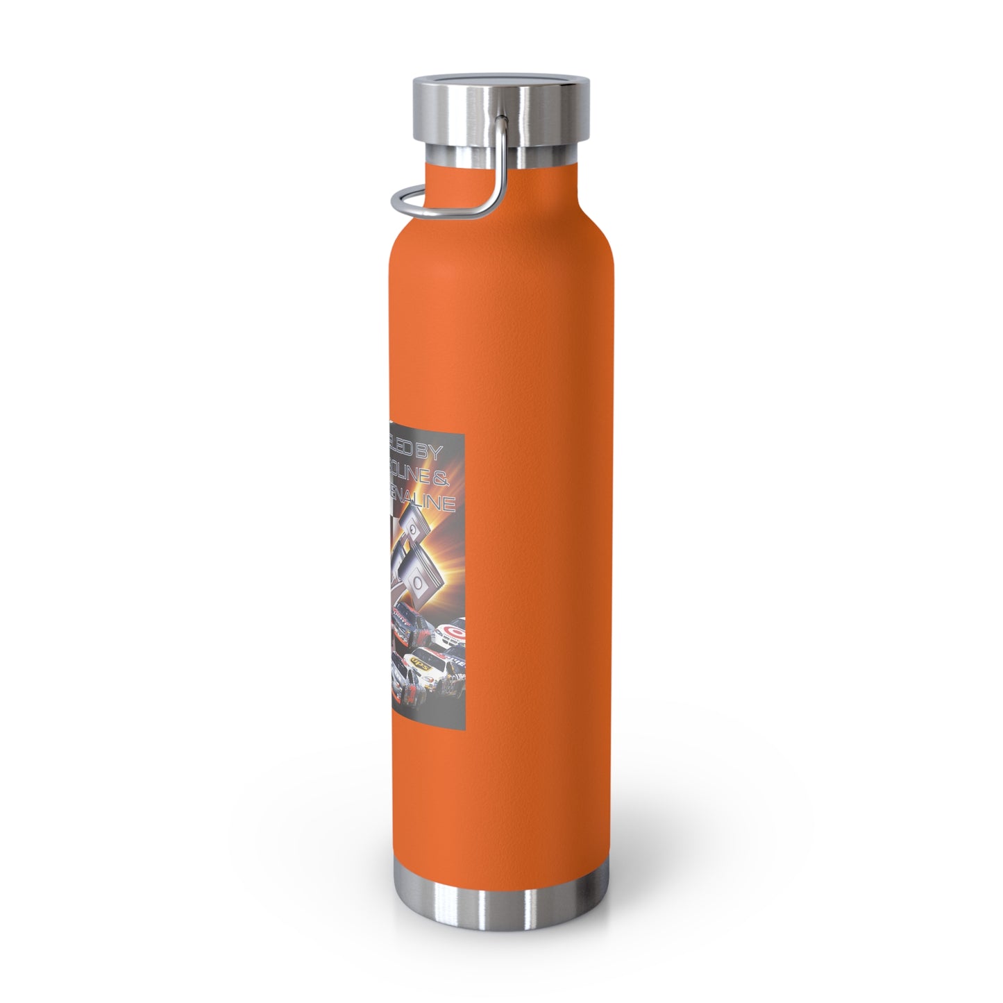 Fueled by Gasoline & Adrenaline - Copper Vacuum Insulated Bottle, 22oz