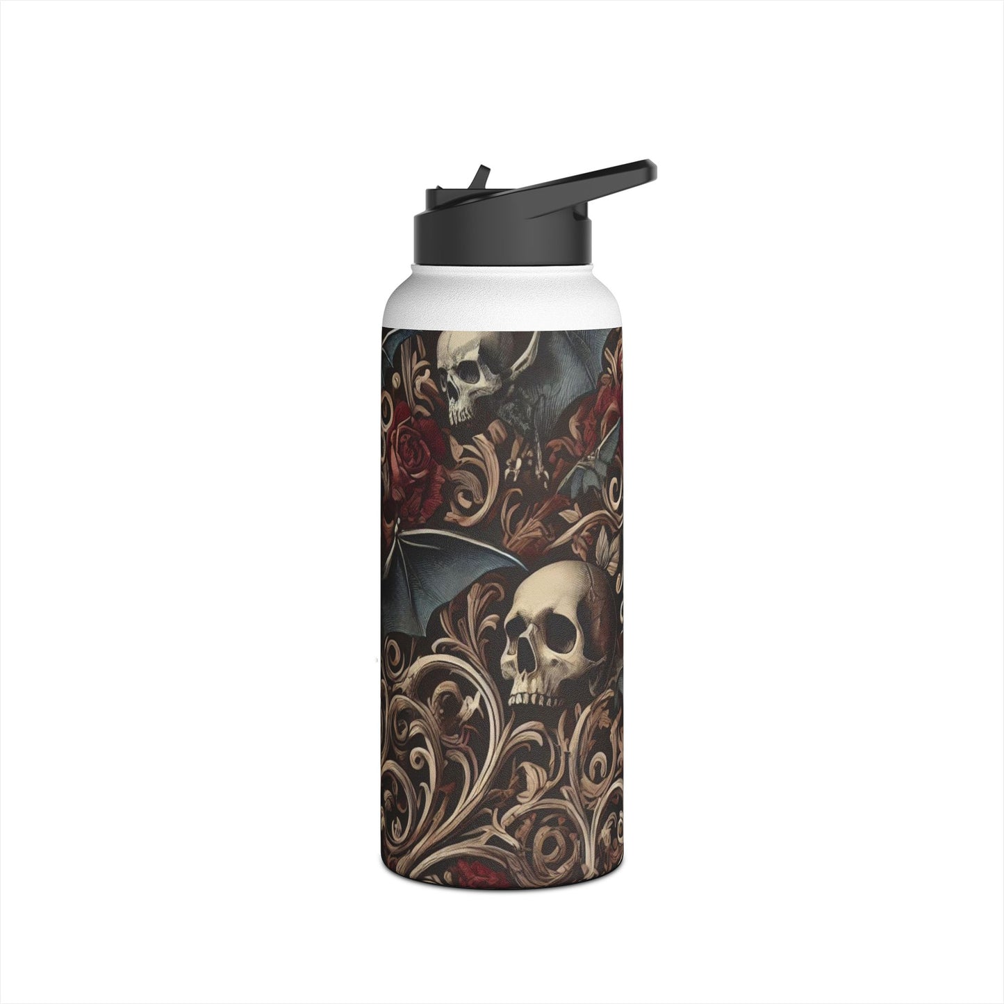 Nocturnal Elegy - Stainless Steel Water Bottle, Standard Lid