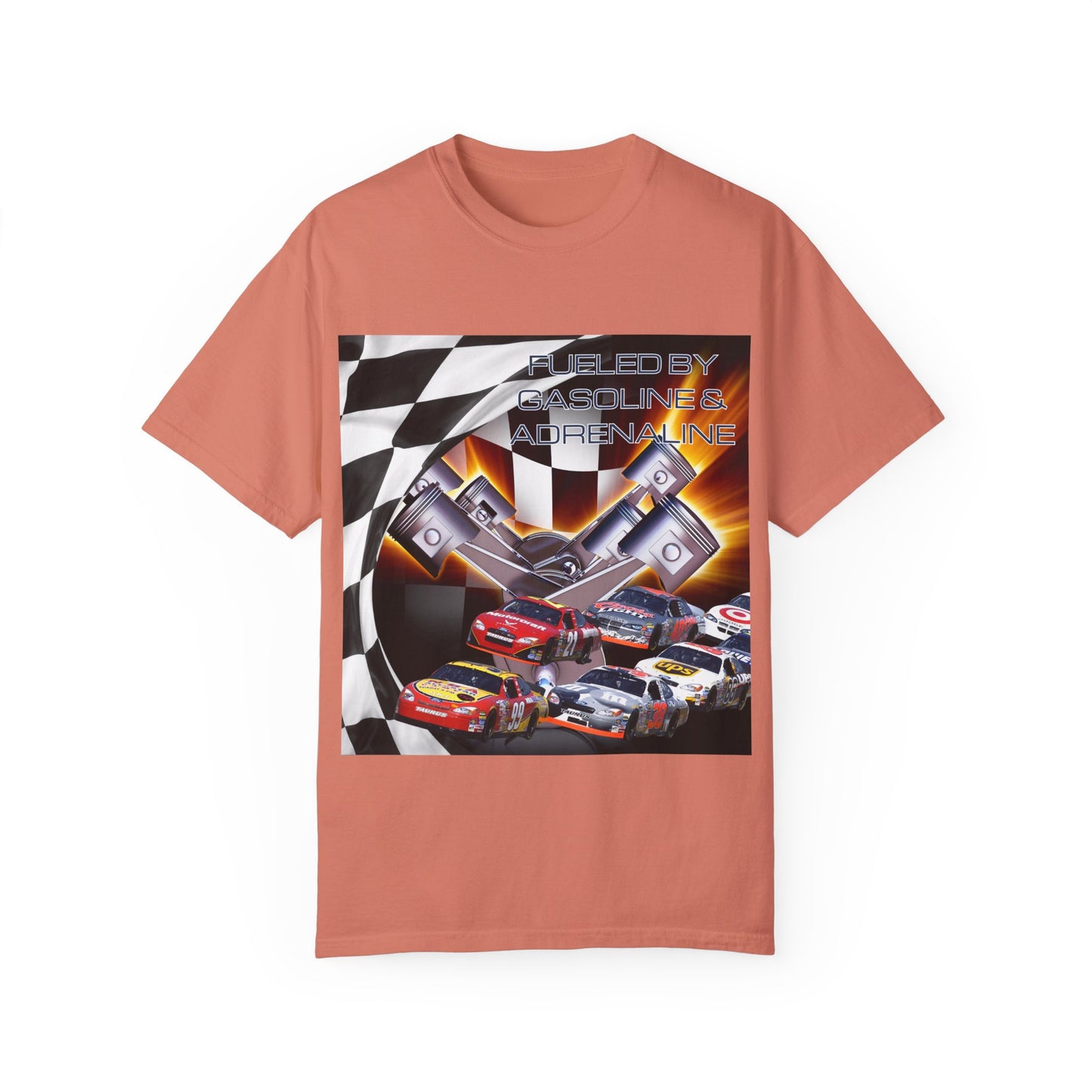 Fueled by Gasoline & Adrenaline - Unisex Garment-Dyed T-shirt